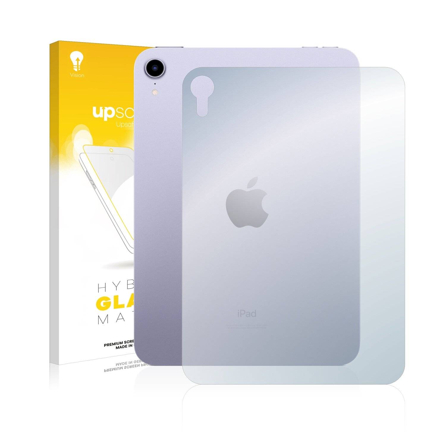 upscreen Hybrid Glass Matte Premium Schutzglas Folie für Apple iPad Mini 6 WiFi 2021