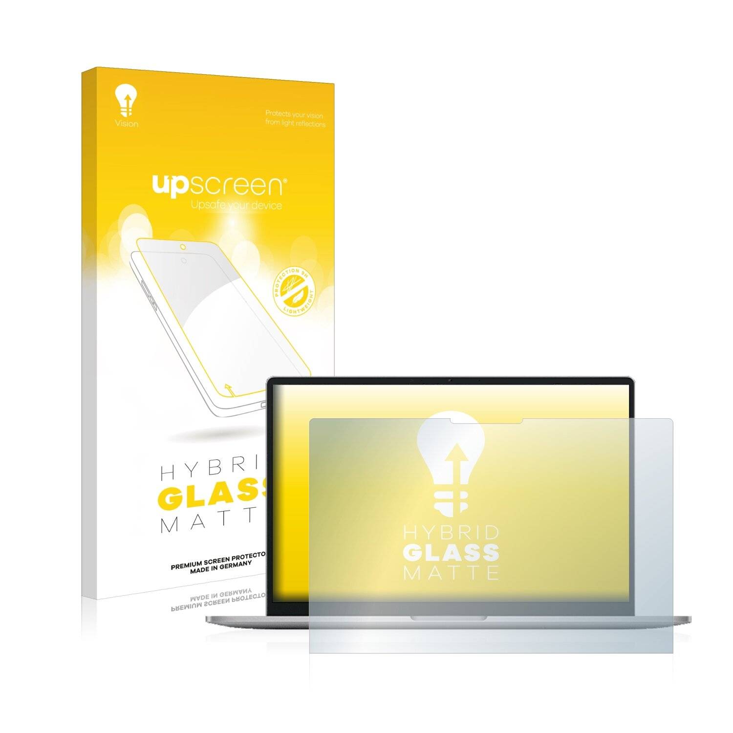 upscreen Hybrid Glass Matte Premium Schutzglas Folie für Xiaomi RedmiBook Pro 15