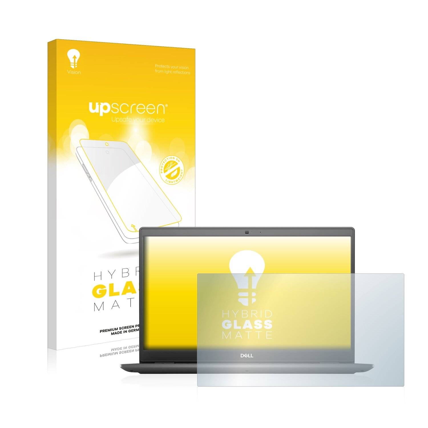 upscreen Hybrid Glass Matte Premium Schutzglas Folie für Dell Latitude