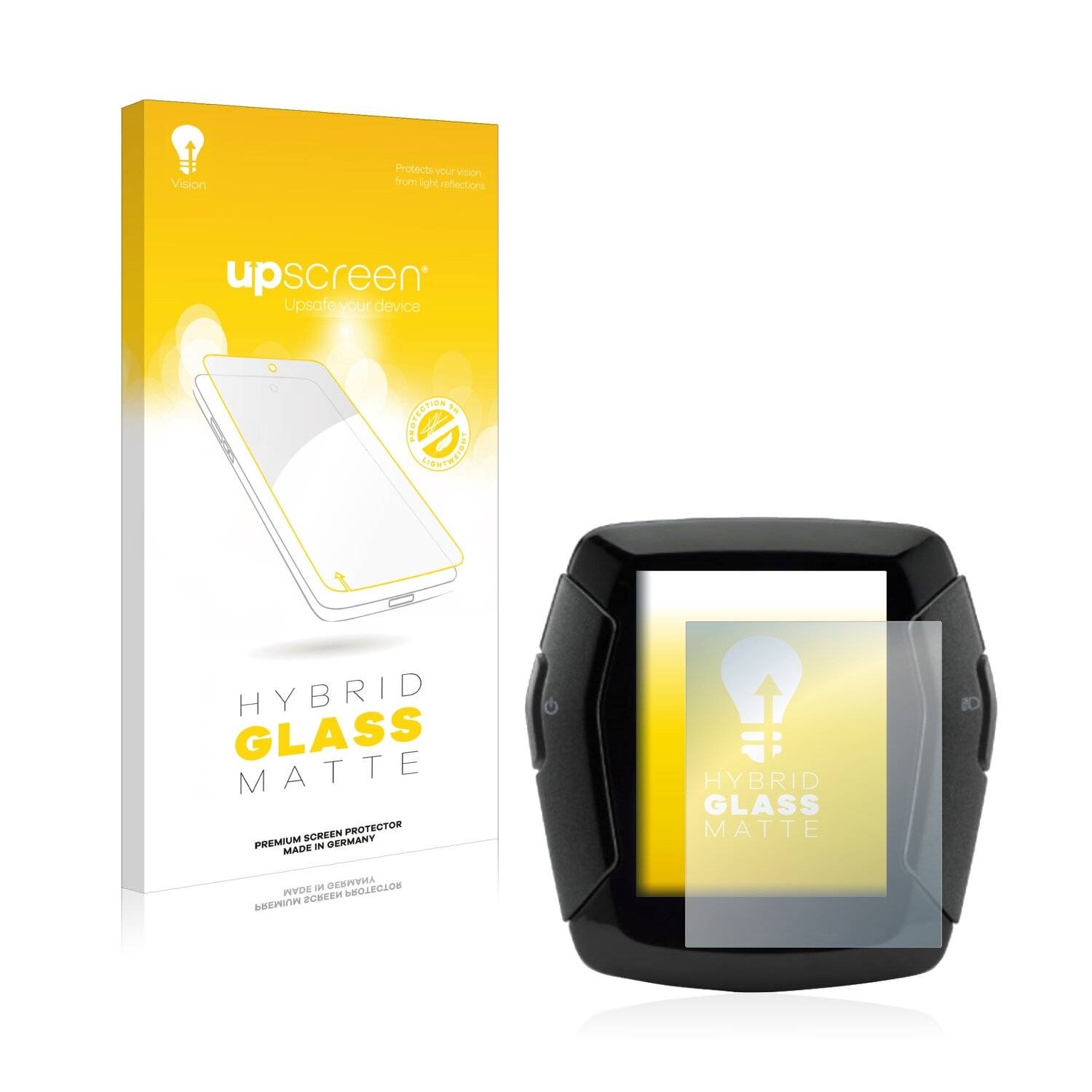 upscreen Hybrid Glass Matte Premium Schutzglas Folie für Yamaha Display