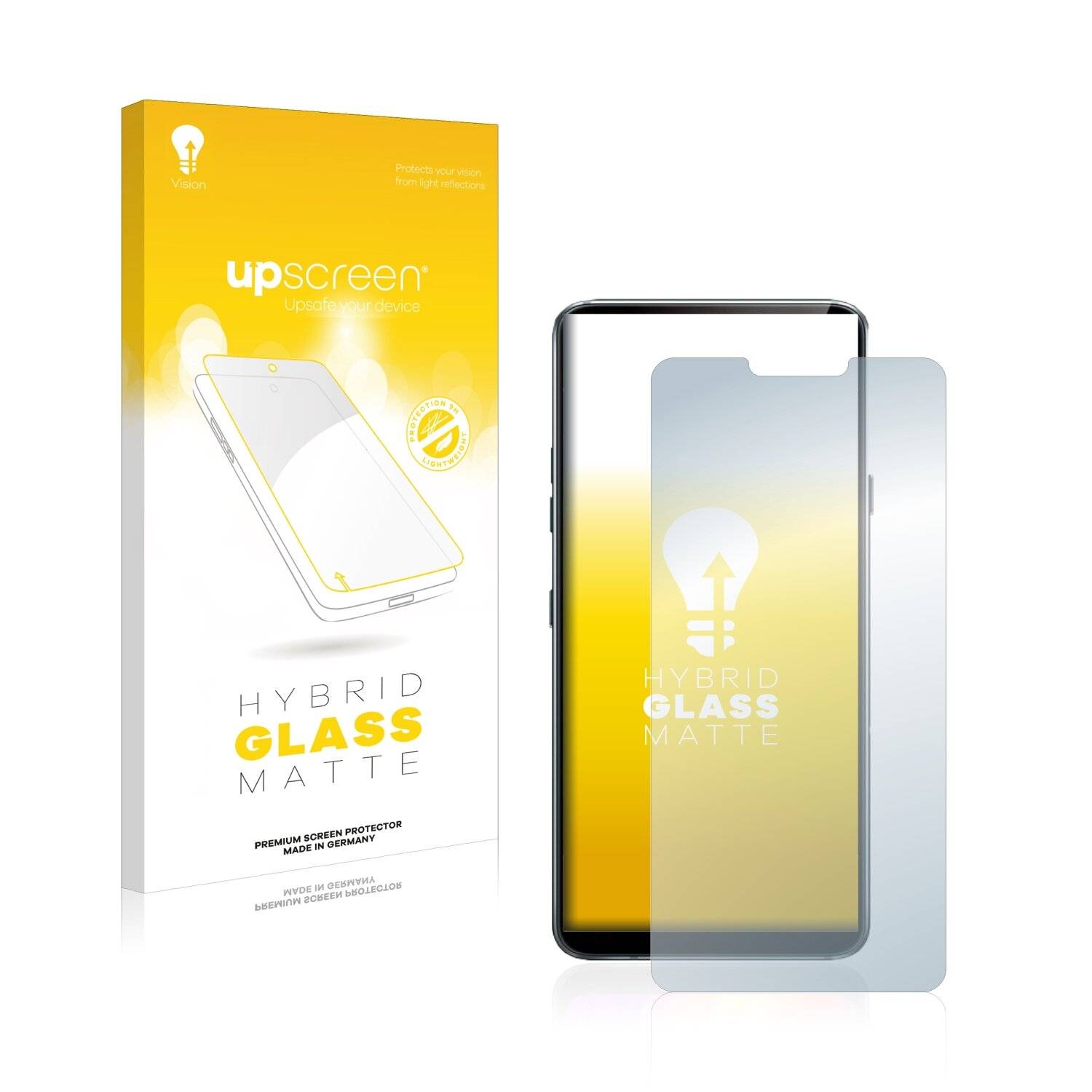 upscreen Flexible Schutz Glas Folie für LG G7 ThinQ / Plus / LG G7 Fit / One Schutzglas 9H Hybridglas Matt Entspiegelt