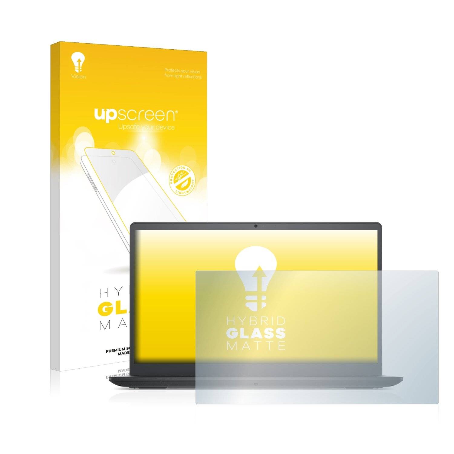 upscreen Hybrid Glass Matte Premium Schutzglas Folie für Dell Vostro