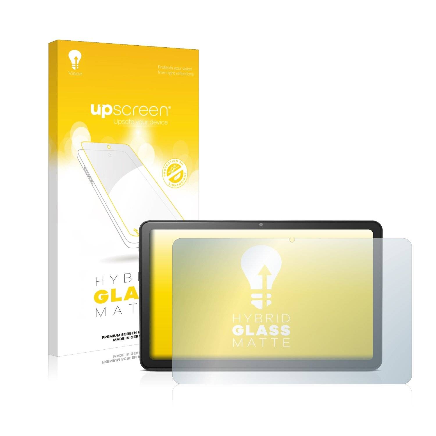 upscreen Hybrid Glass Matte Premium Schutzglas Folie für Doro Tablet