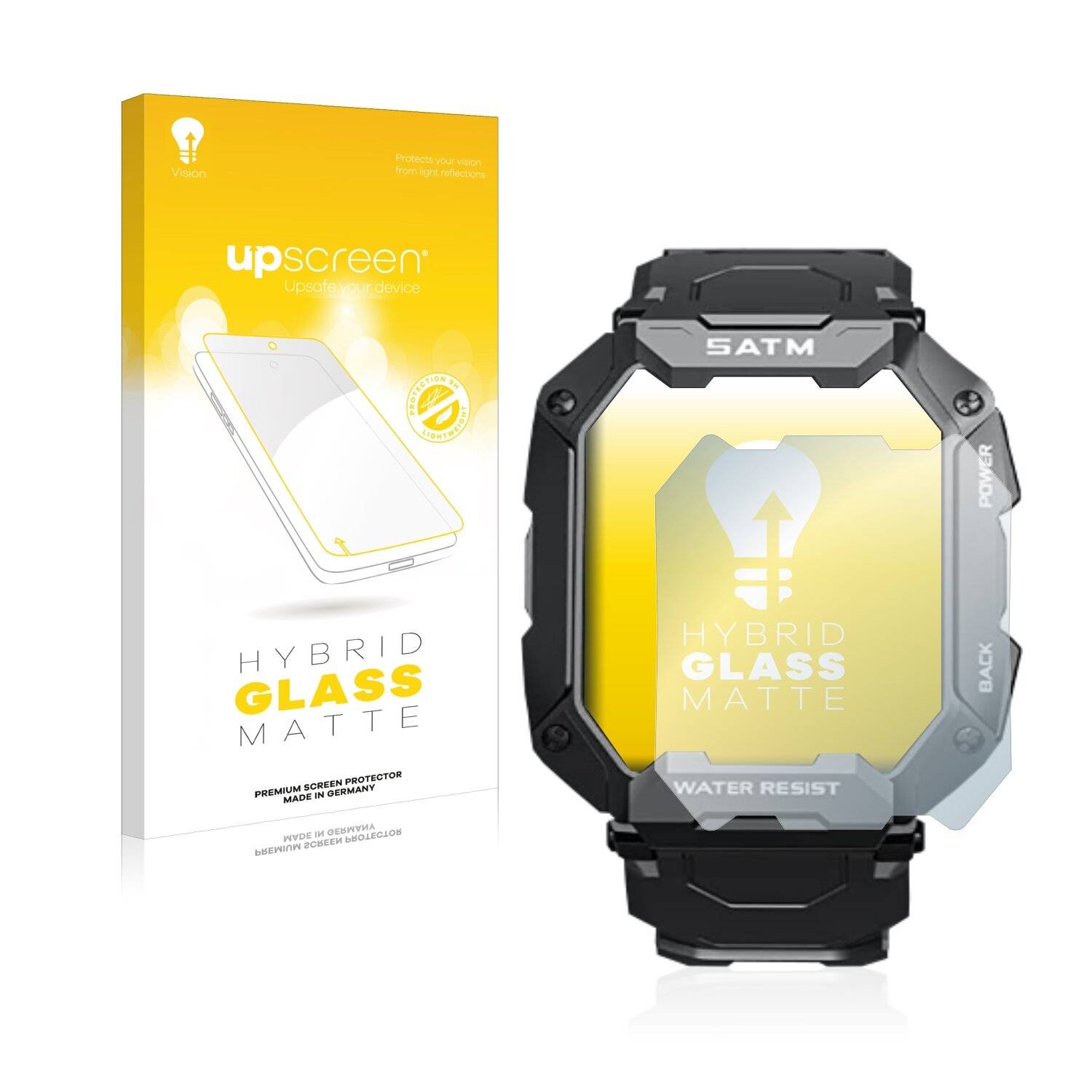 upscreen Hybrid Glass Matte Premium Schutzglas Folie für Bengux