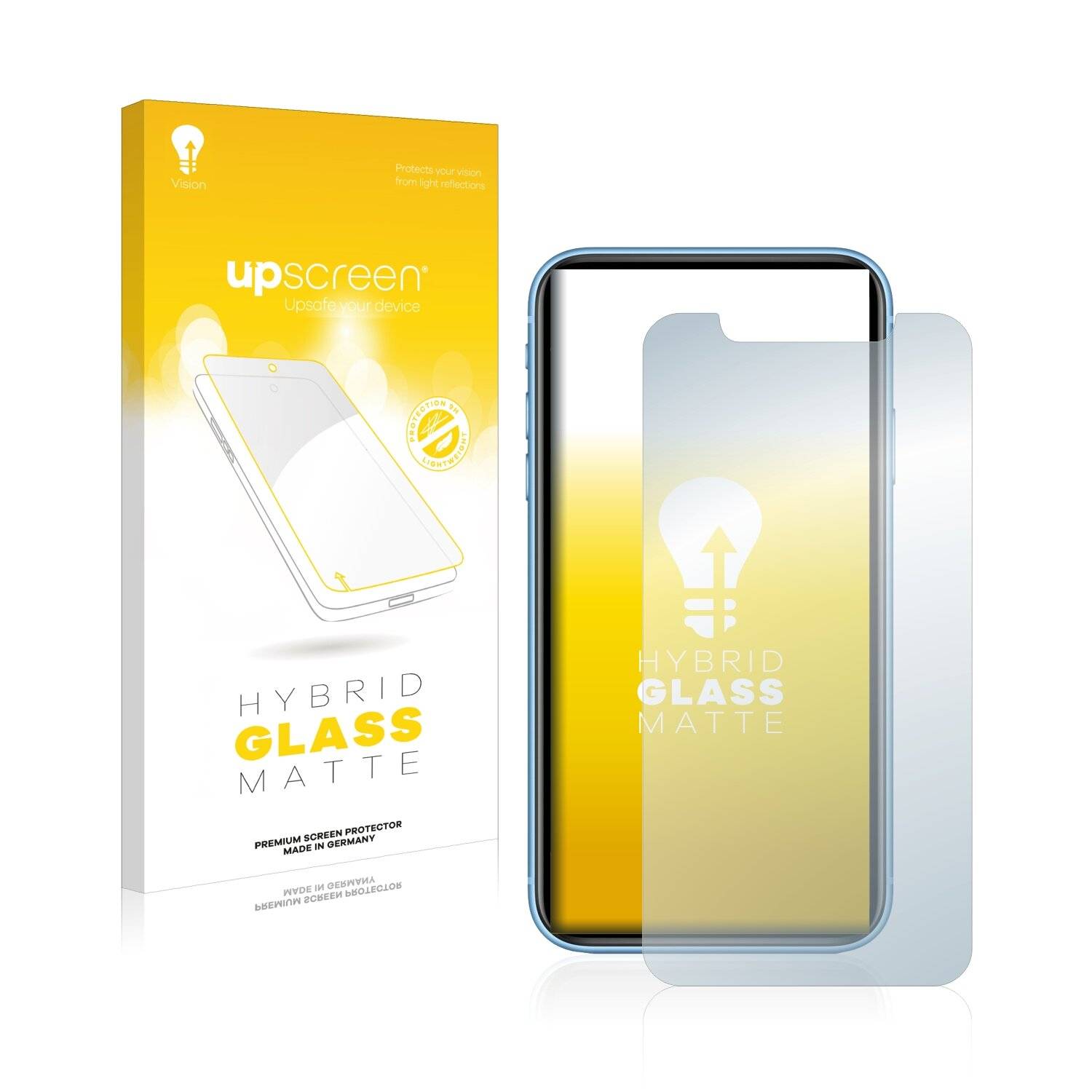 upscreen Flexible Schutz Glas Folie für Apple iPhone XR / 11 Schutzglas 9H Hybridglas Matt Entspiegelt