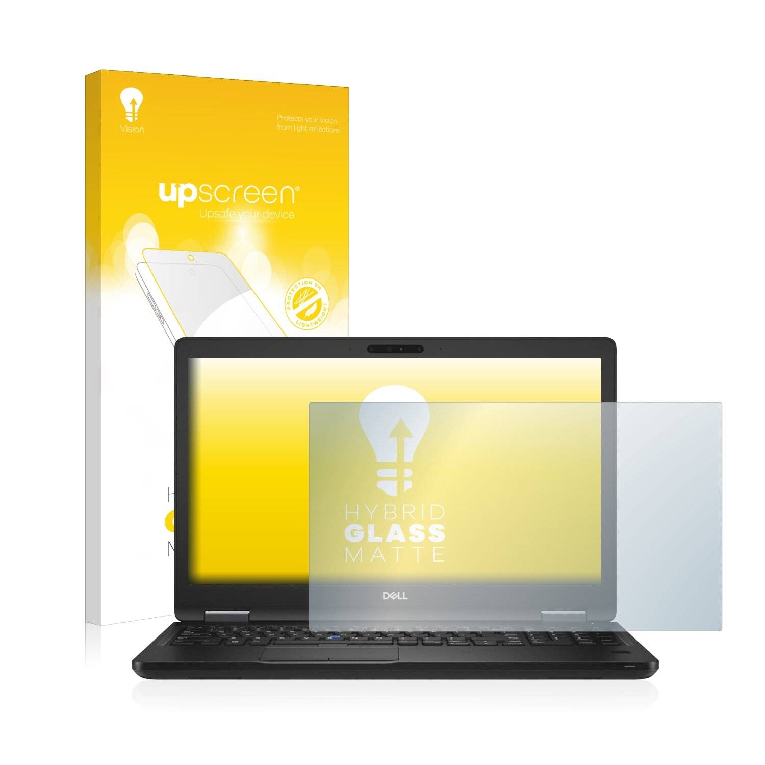 upscreen Hybrid Glass Matte Premium Schutzglas Folie für Dell Latitude