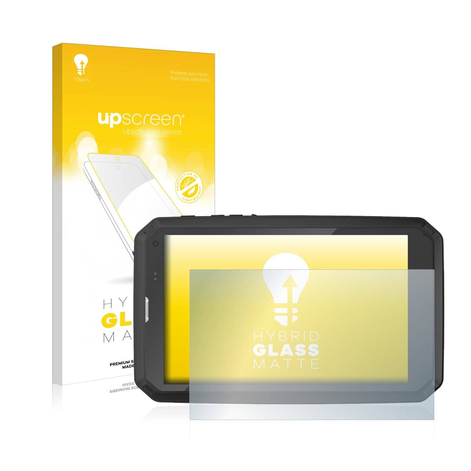upscreen Hybrid Glass Matte Premium Schutzglas Folie für Highton HR841B