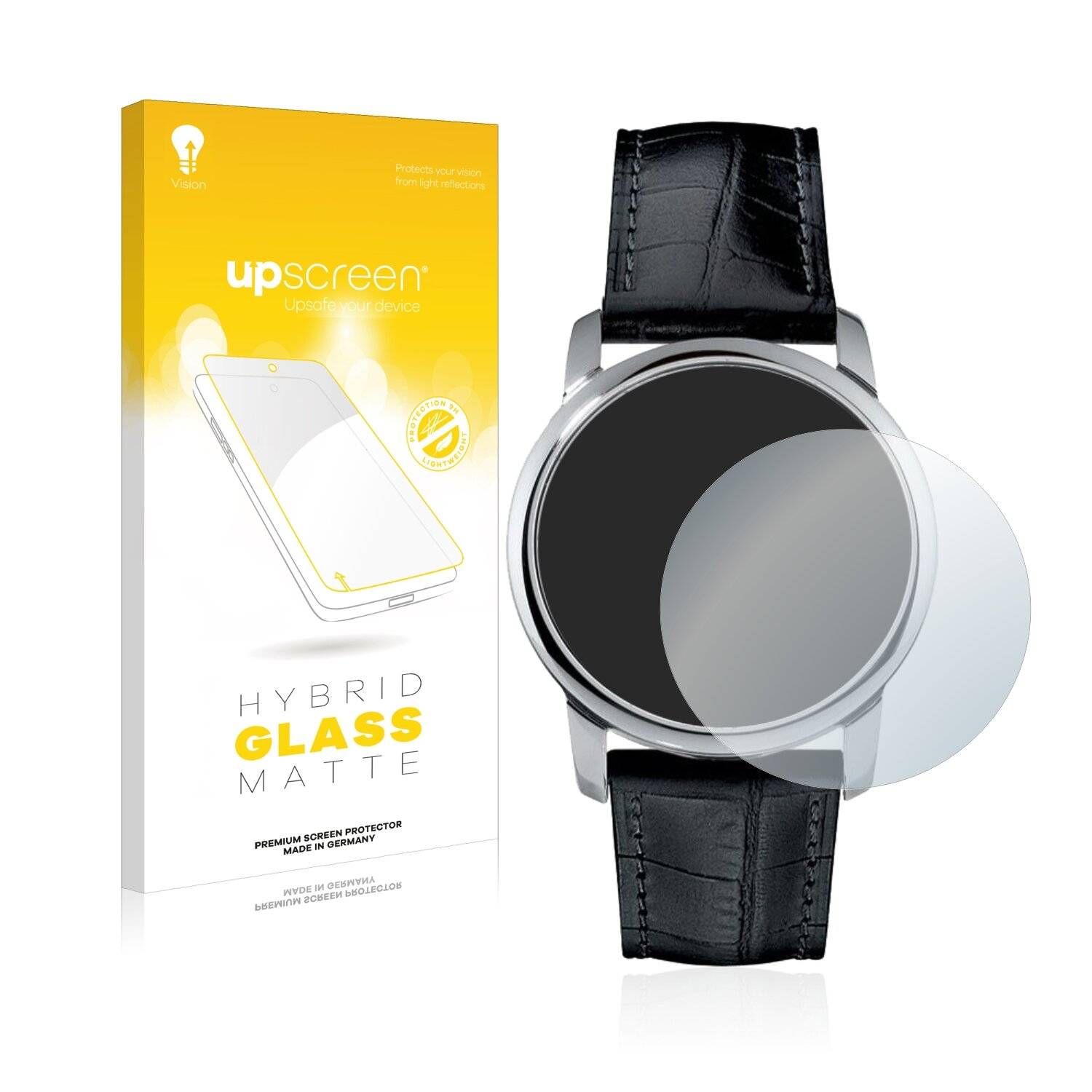 upscreen Hybrid Glass Matte Premium Schutzglas Folie für Junghans