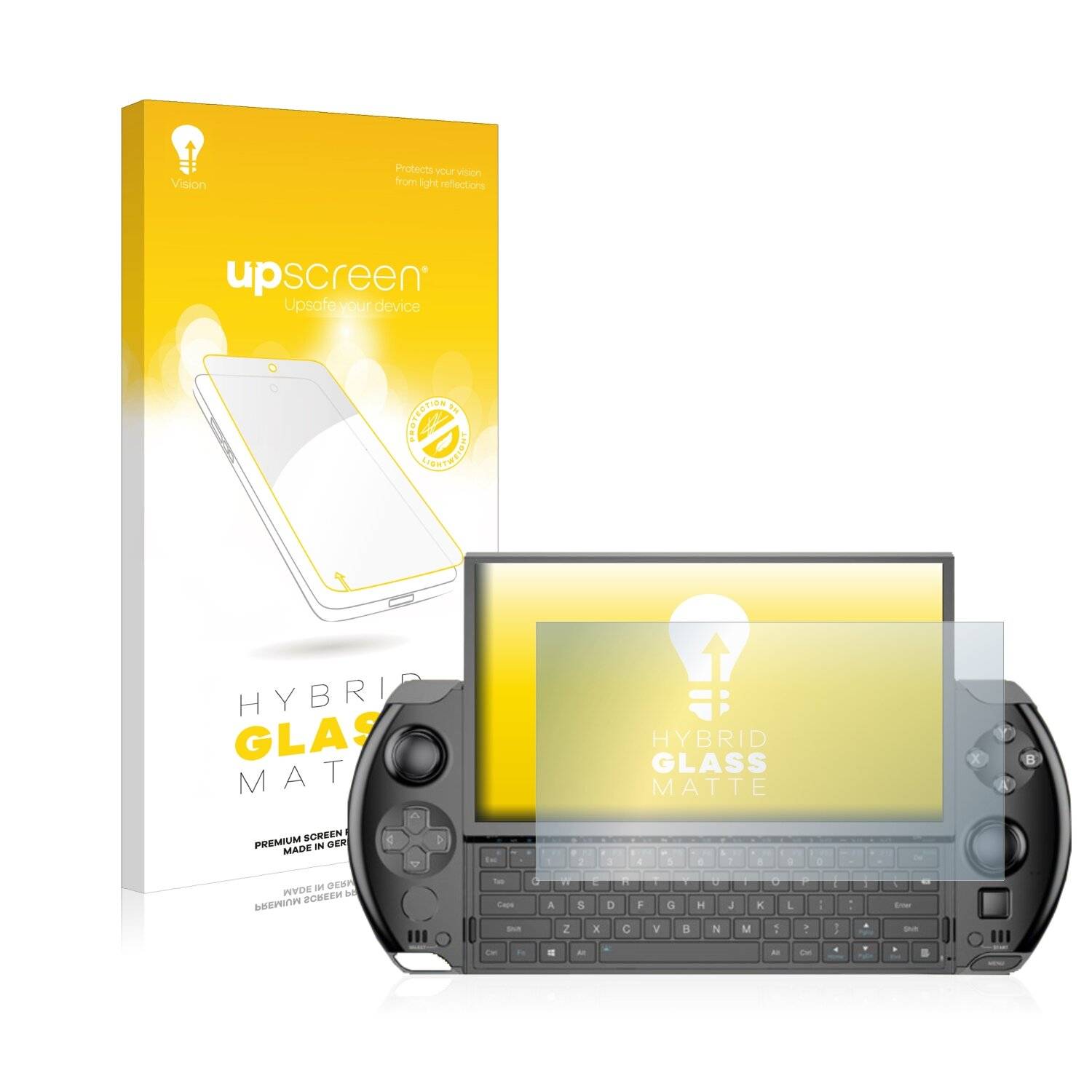 upscreen Flexible Schutz Glas Folie für GPD Win 4 Schutzglas 9H Hybridglas Matt Entspiegelt