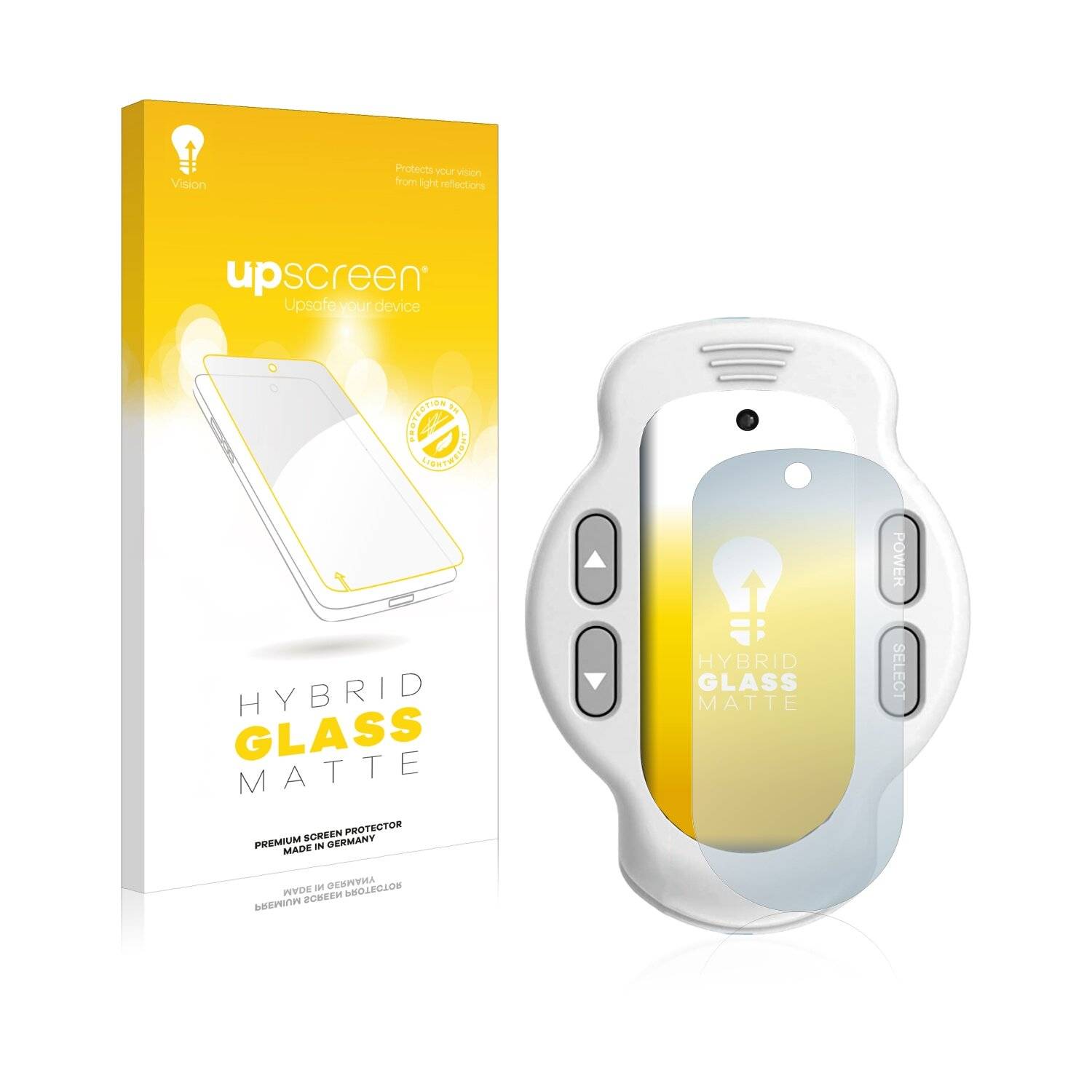 upscreen Hybrid Glass Matte Premium Schutzglas Folie für KLIQ MicroNome