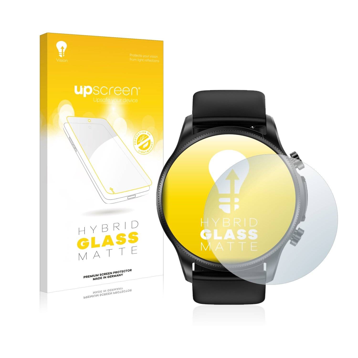 upscreen Hybrid Glass Matte Premium Schutzglas Folie für Ruijie Cardiac