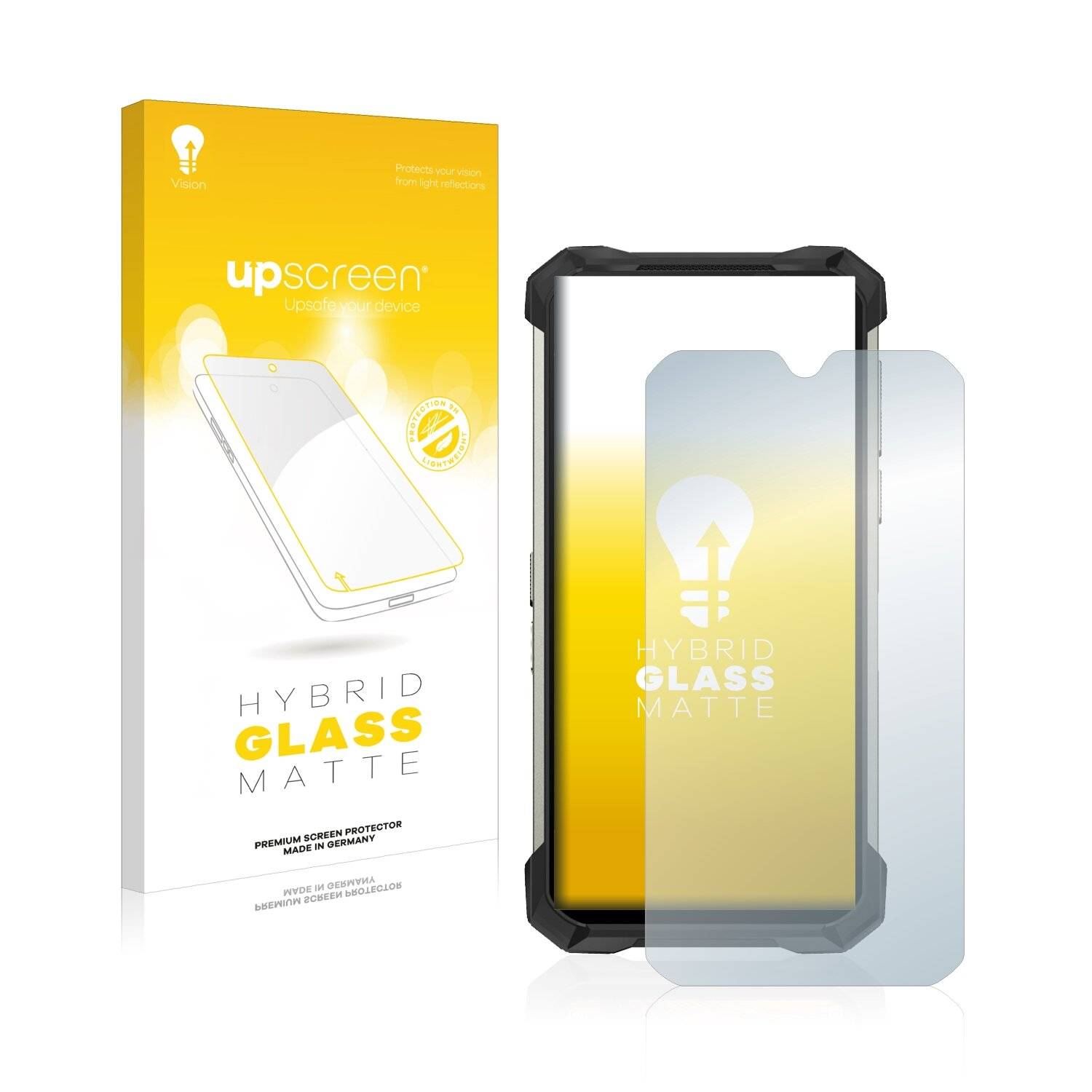 upscreen Flexible Schutz Glas Folie für Doogee S88 Pro Schutzglas 9H Hybridglas Matt Entspiegelt