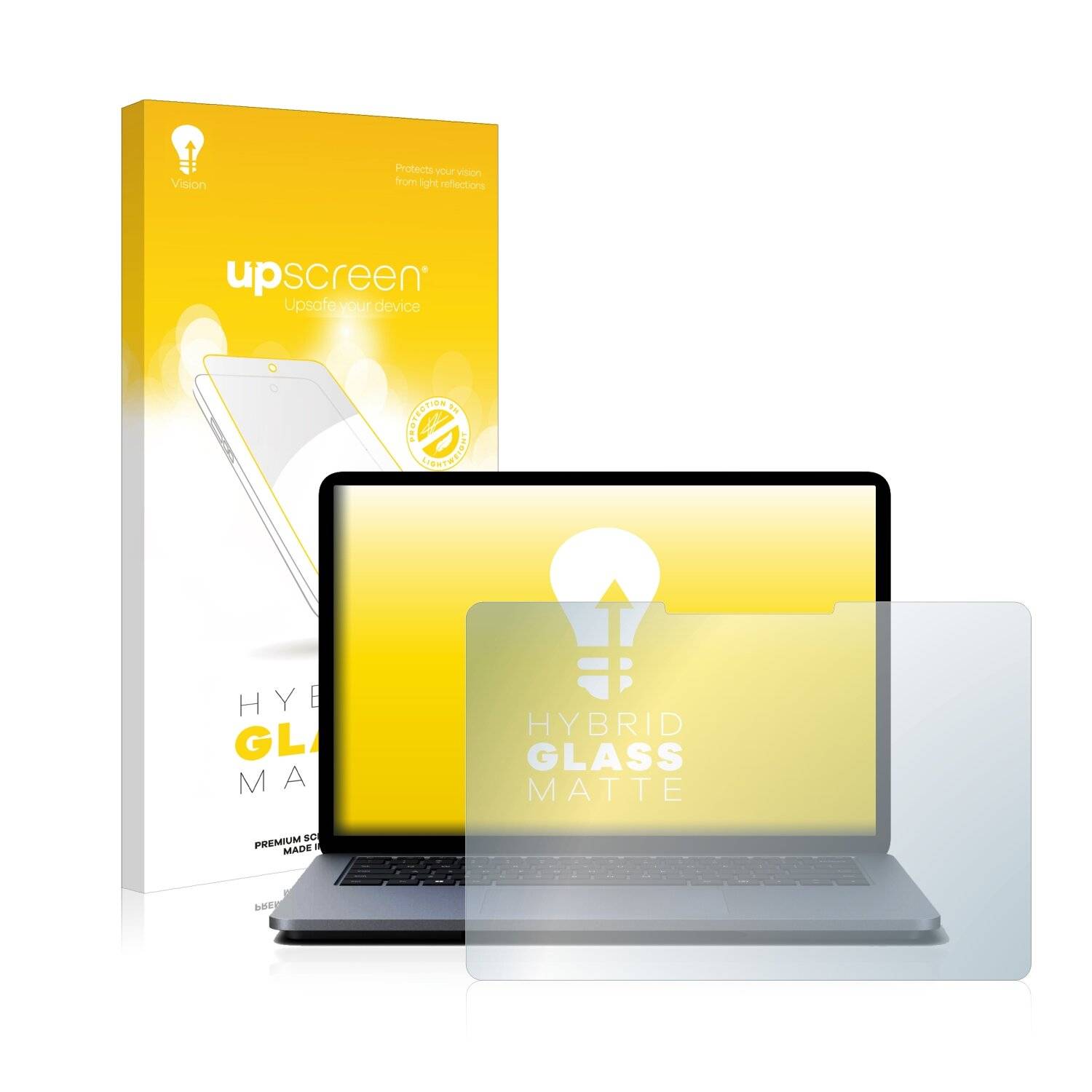 upscreen Flexible Schutz Glas Folie für Microsoft Surface Laptop Studio Schutzglas 9H Hybridglas Matt Entspiegelt