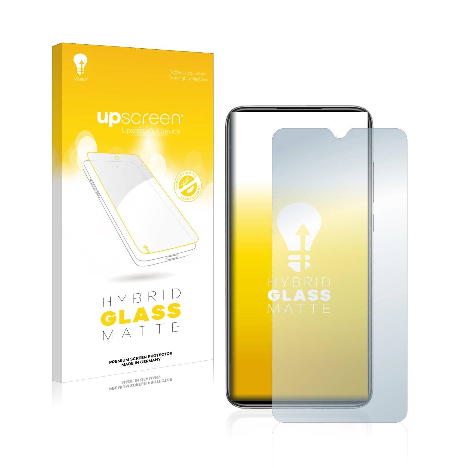 upscreen Flexible Panzerglasfolie für Xiaomi Mi 9 Lite Schutzglas 9H Hybridglas Matt Entspiegelt