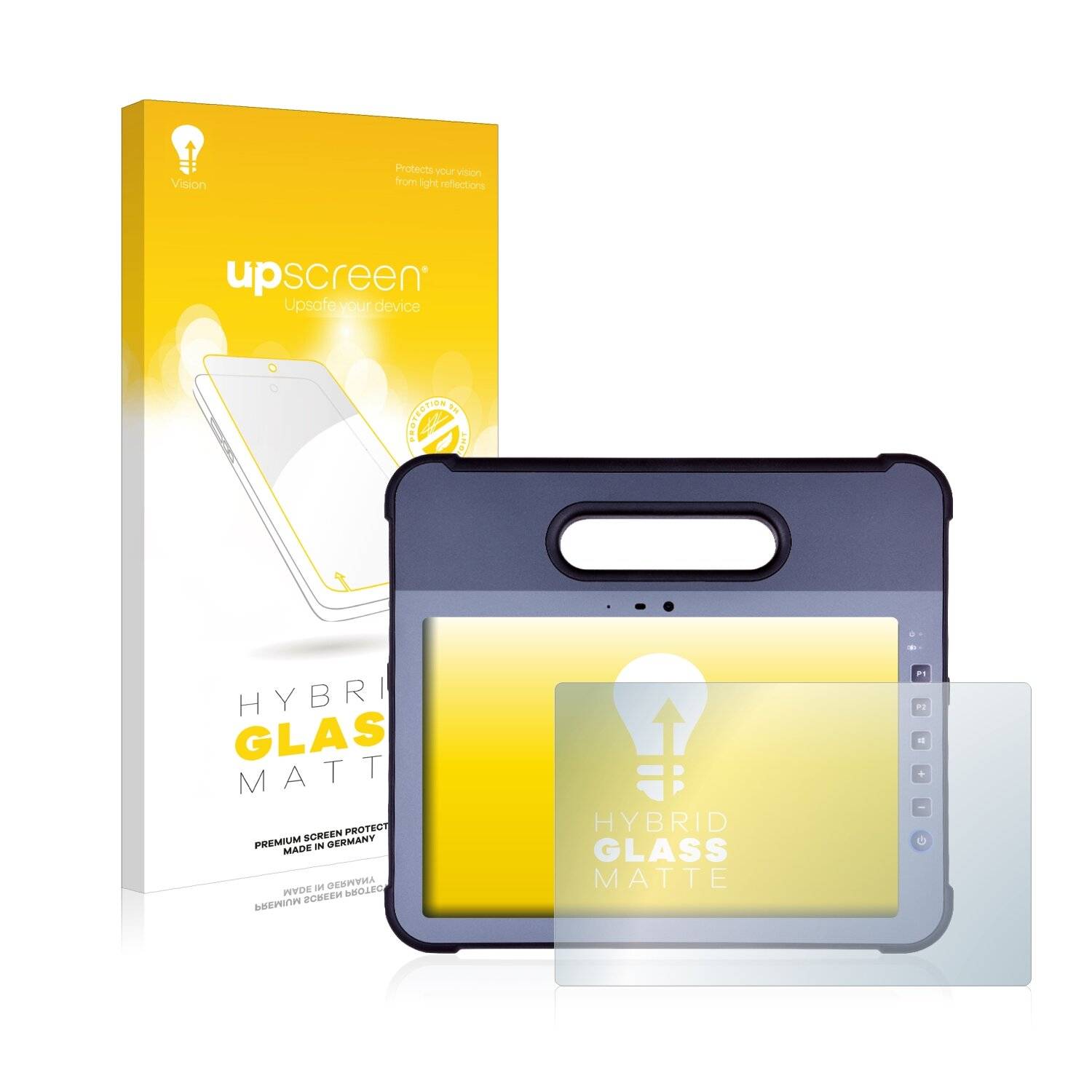upscreen Hybrid Glass Matte Premium Schutzglas Folie für Pokini Tab