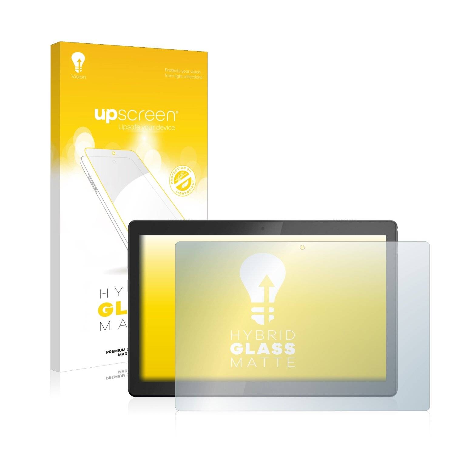upscreen Hybrid Glass Matte Premium Schutzglas Folie für Lenovo Tab M10