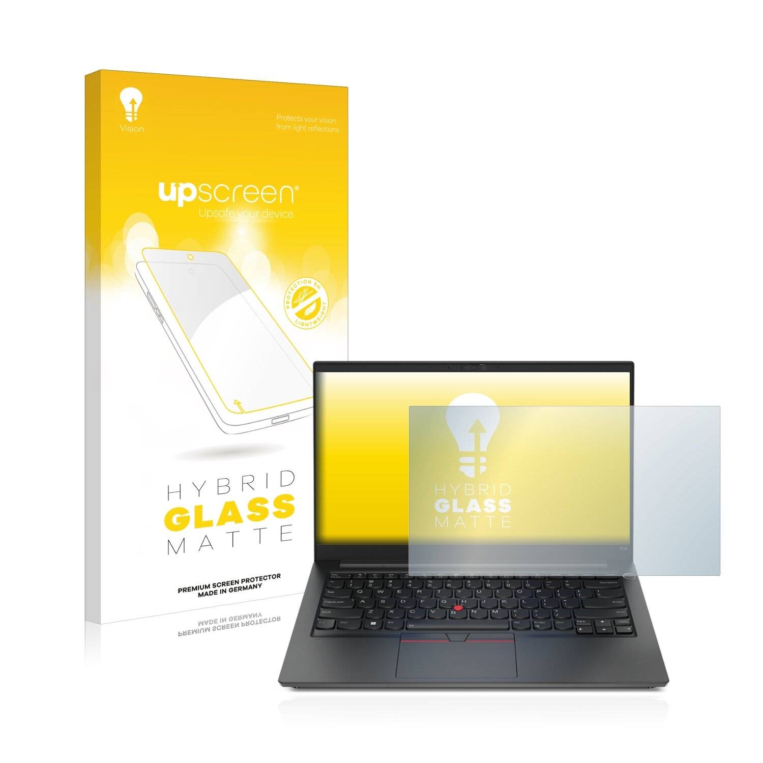 upscreen Hybrid Glass Matte Premium Schutzglas Folie für Razer Blade 14