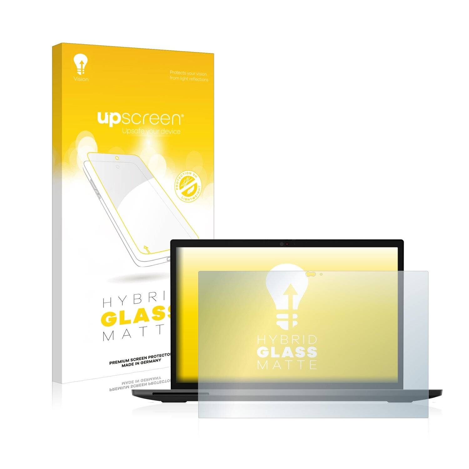 upscreen Hybrid Glass Matte Premium Schutzglas Folie für Lenovo ThinkPad L13 Yoga Gen