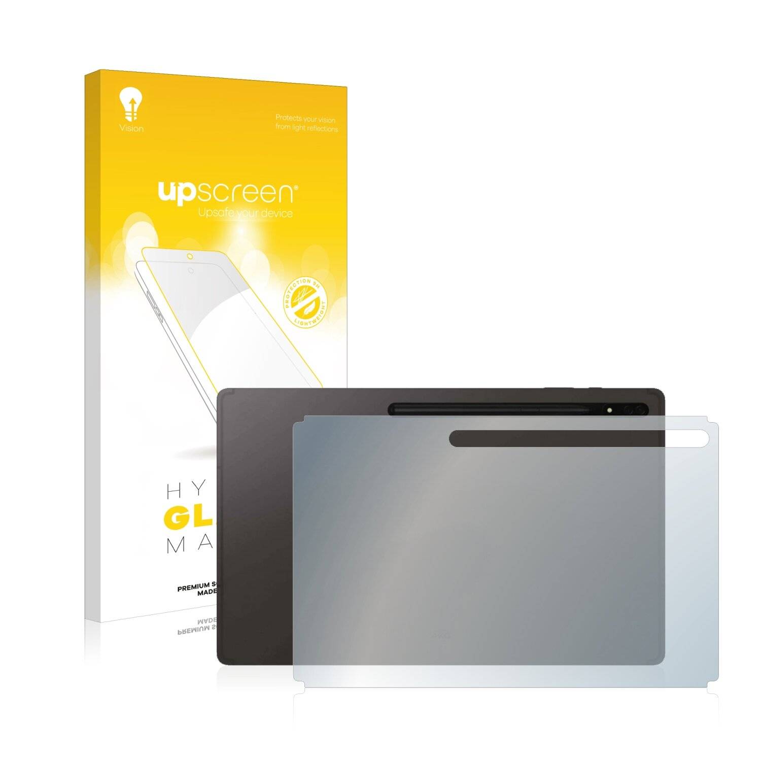 upscreen Hybrid Glass Matte Premium Schutzglas Folie für Samsung Galaxy Tab S8 Ultra 5G