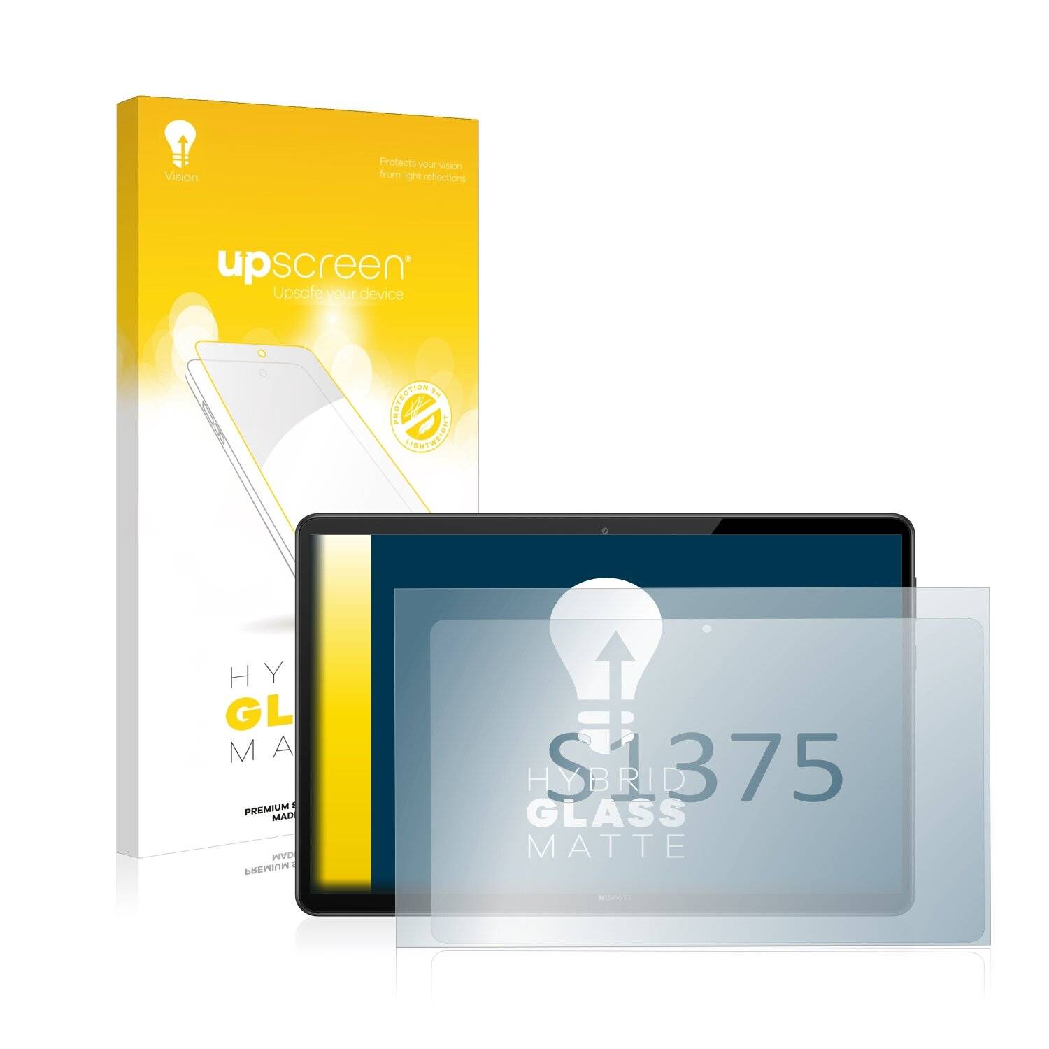 upscreen Hybrid Glass Matte Premium Schutzglas Folie für Huawei MediaPad T5