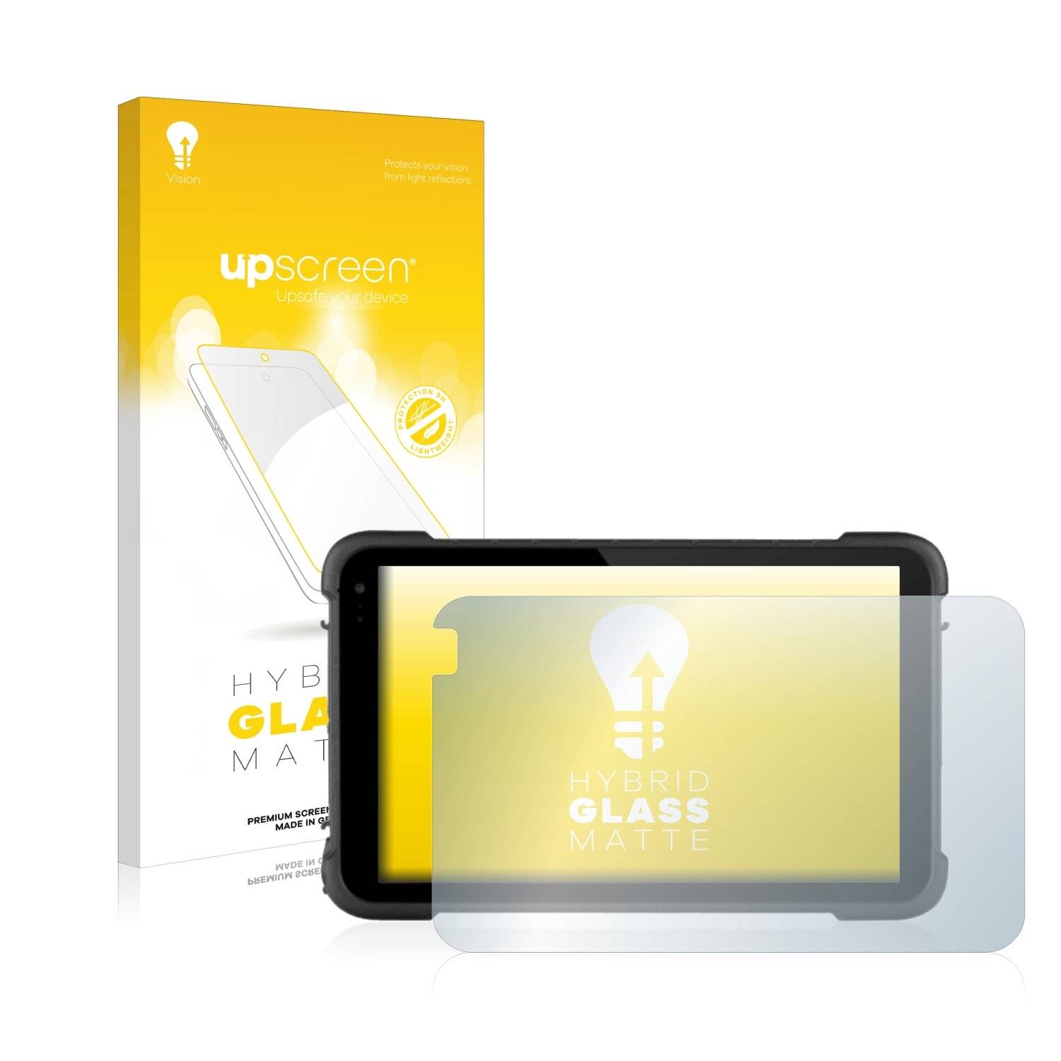 upscreen Hybrid Glass Matte Premium Schutzglas Folie für BCX ELITE RANGE HSA8 TOUGH