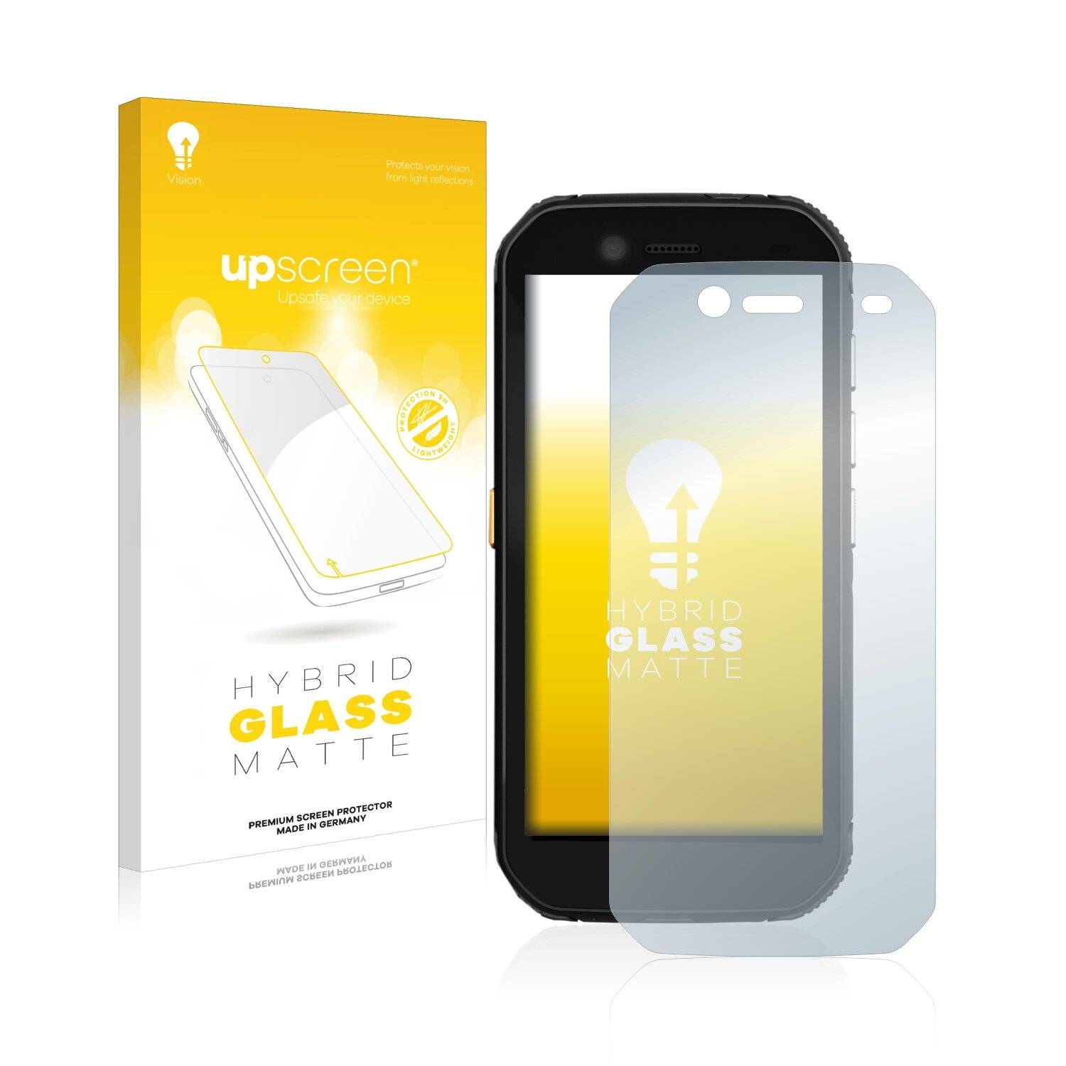 upscreen Flexible Schutz Glas Folie für Caterpillar Cat S42 H+ Schutzglas 9H Hybridglas Matt Entspiegelt