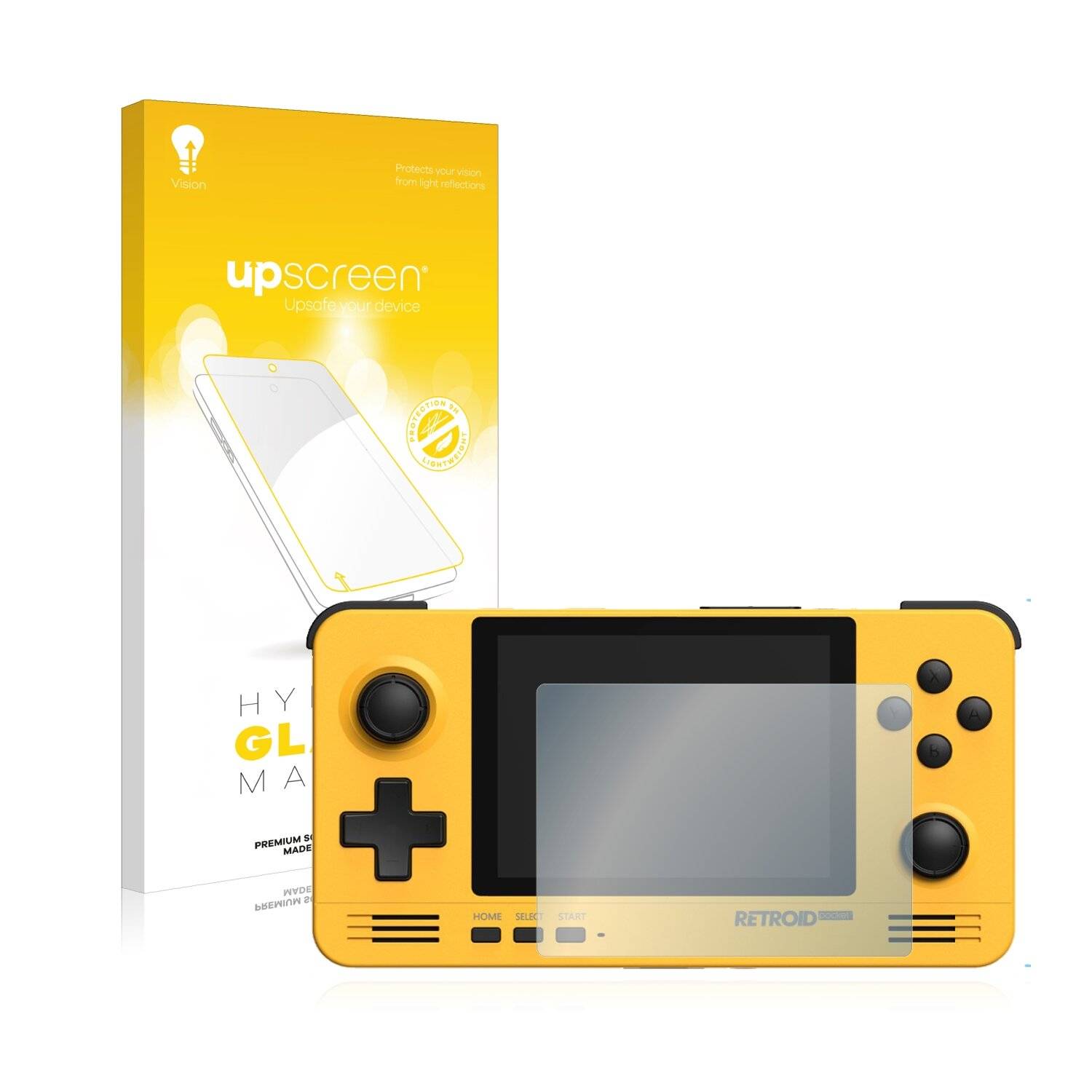 upscreen Hybrid Glass Matte Premium Schutzglas Folie für Retroid Pocket