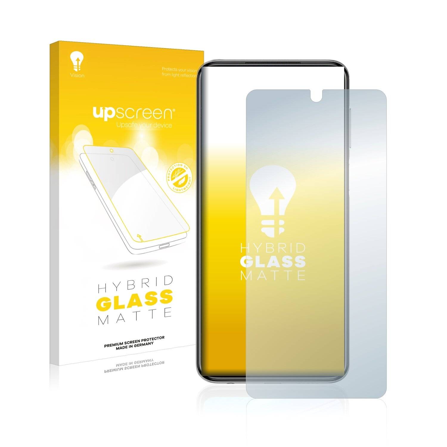 upscreen Flexible Schutz Glas Folie für Xiaomi Redmi Note 9S / 9 Pro Schutzglas 9H Hybridglas Matt Entspiegelt