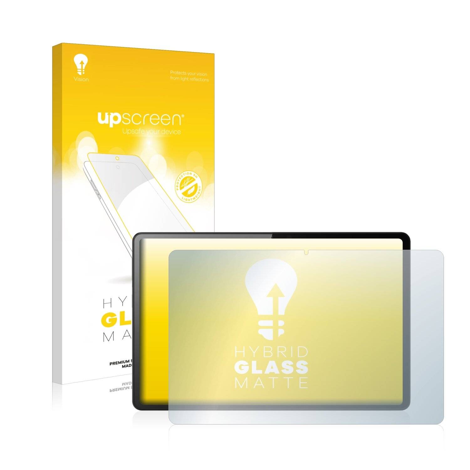 upscreen Hybrid Glass Matte Premium Schutzglas Folie für Motorola Moto Tab