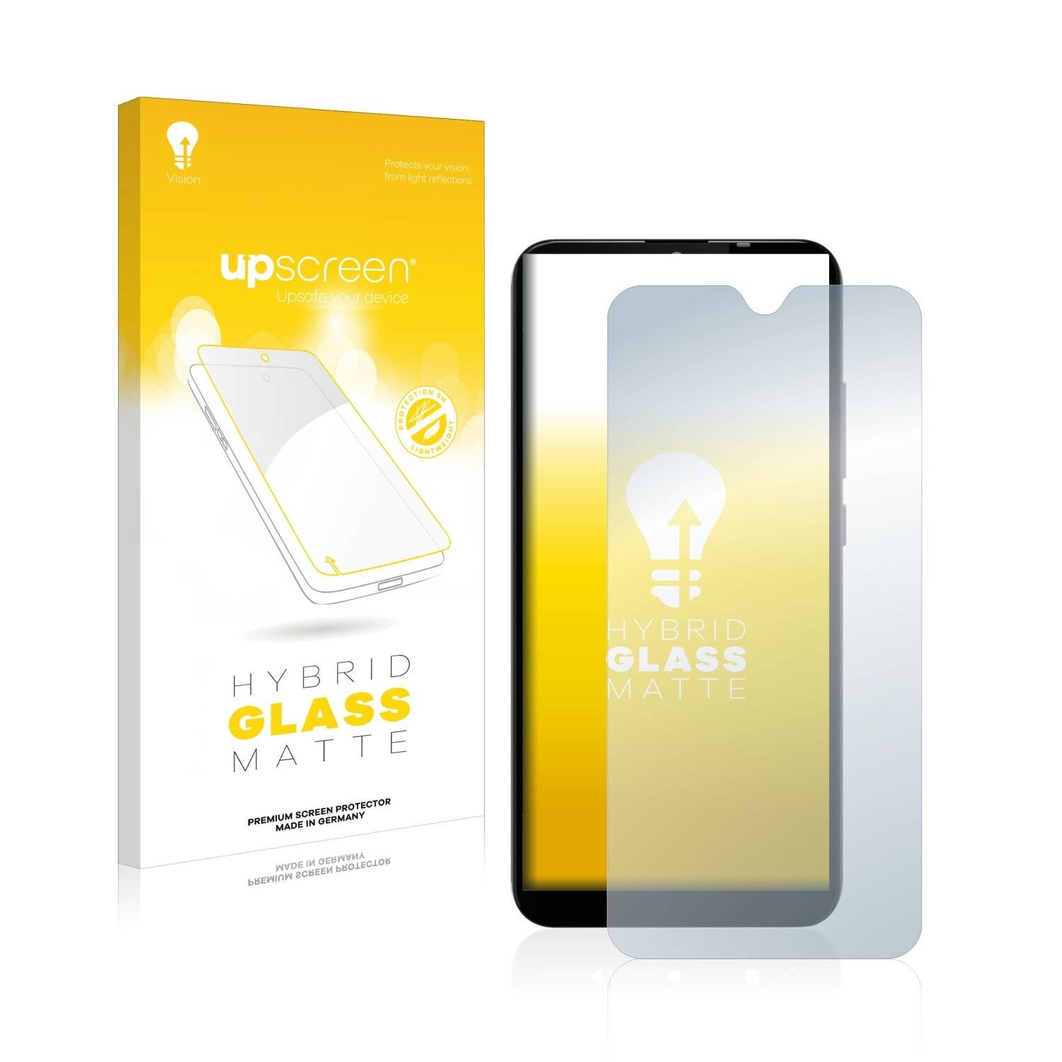 upscreen Flexible Panzerglasfolie für Gigaset GS110 Schutzglas 9H Hybridglas Matt Entspiegelt