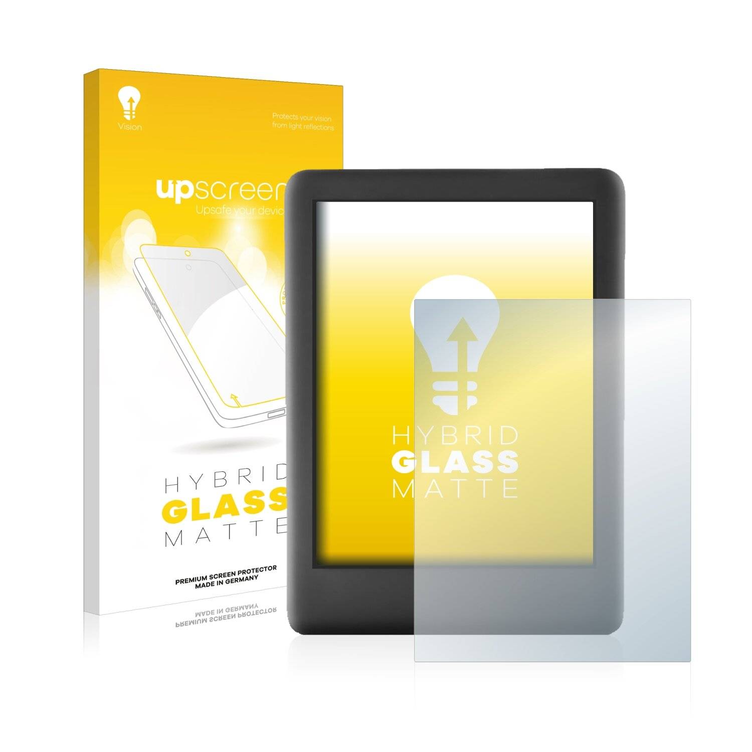 upscreen Hybrid Glass Matte Premium Schutzglas Folie für Amazon Kindle 2019 (10.