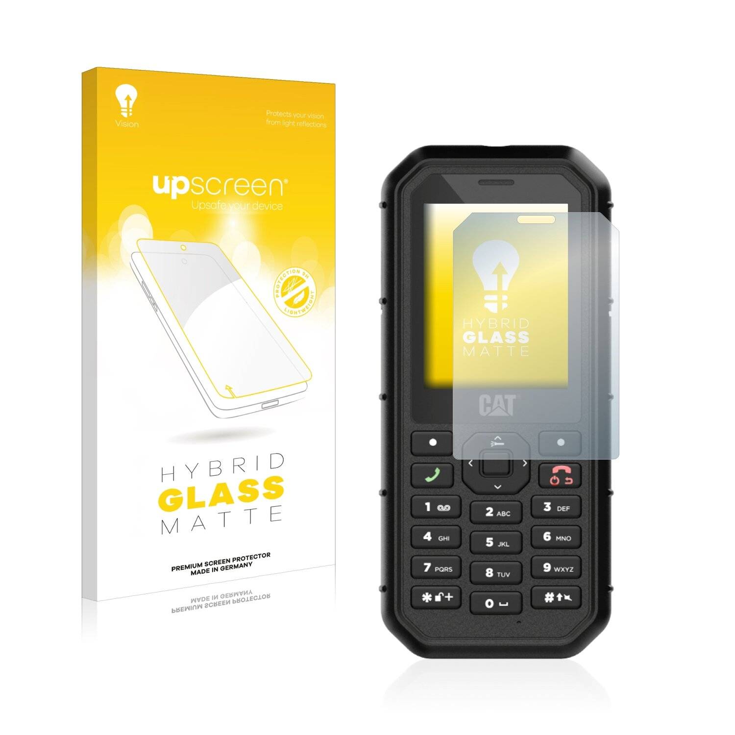 upscreen Flexible Panzerglasfolie für Caterpillar Cat B26 Schutzglas 9H Hybridglas Matt Entspiegelt