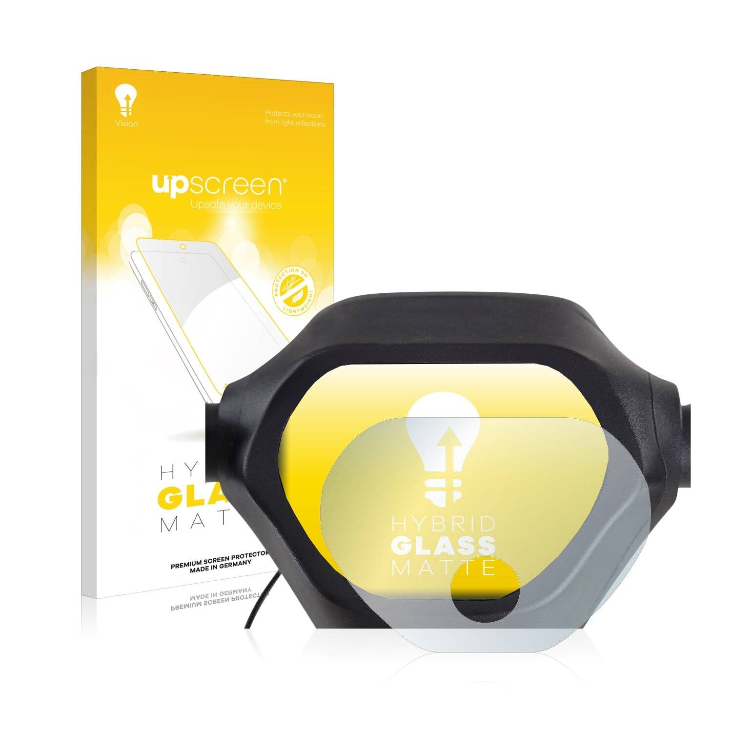 upscreen Hybrid Glass Matte Premium Schutzglas Folie für Epowerfun
