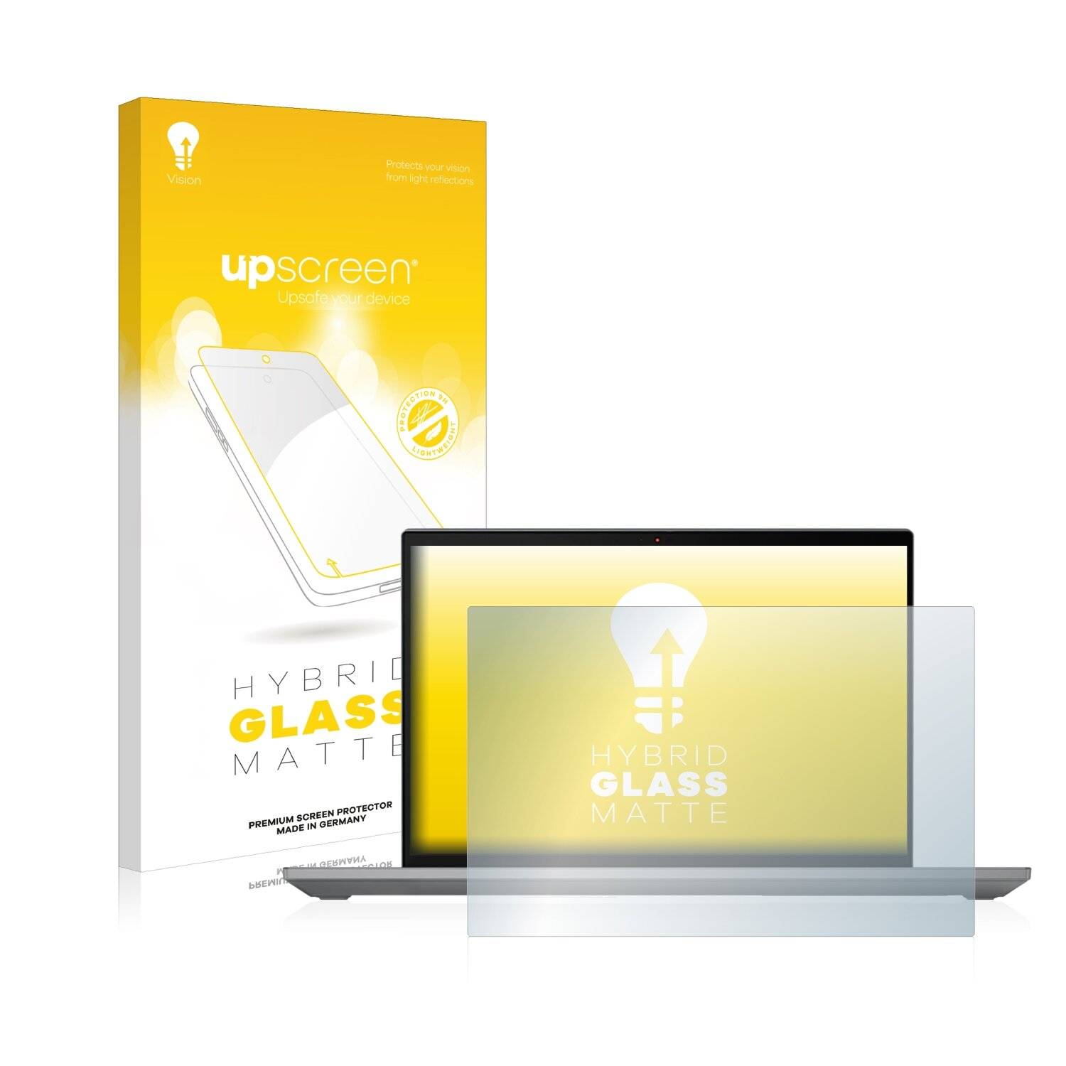 upscreen Hybrid Glass Matte Premium Schutzglas Folie für Lenovo ThinkPad P14s Gen 3