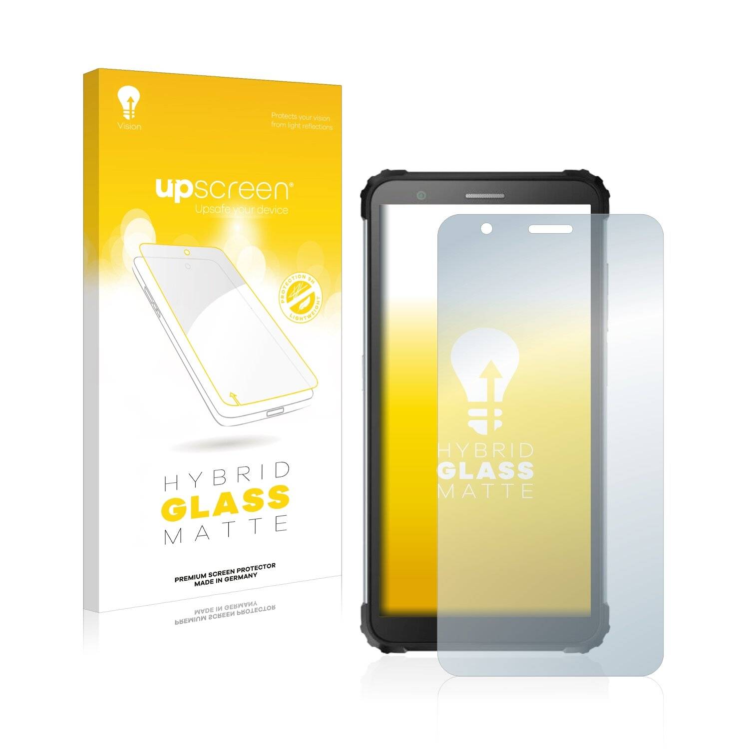 upscreen Flexible Schutz Glas Folie für Blackview BV6600 Pro Schutzglas 9H Hybridglas Matt Entspiegelt