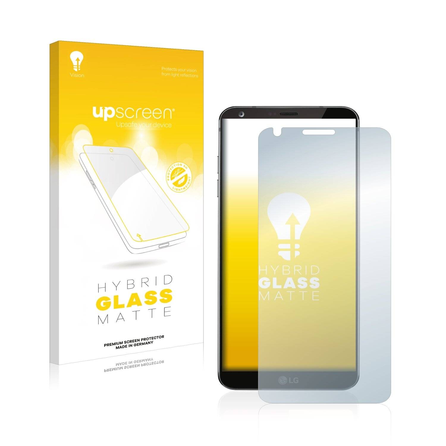 upscreen Flexible Panzerglasfolie für LG G6 Schutzglas 9H Hybridglas Matt Entspiegelt