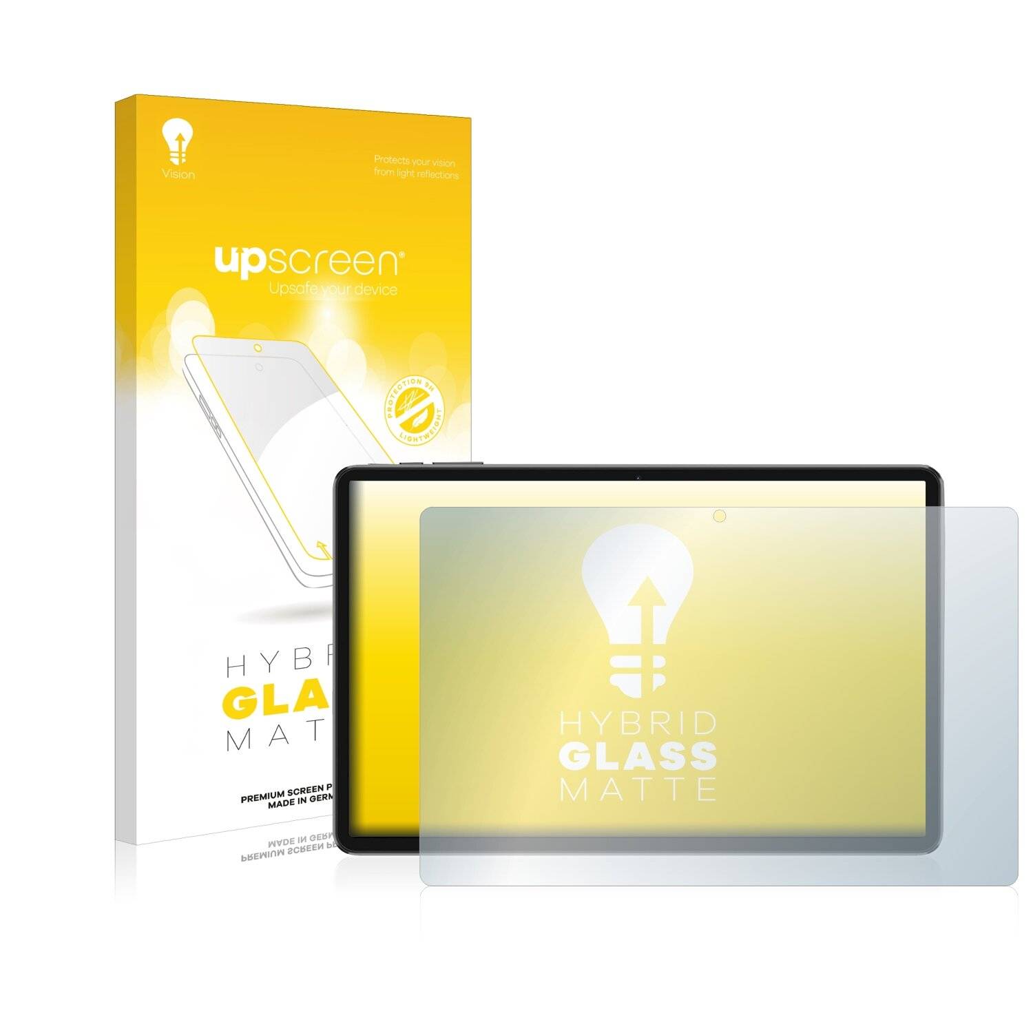 upscreen Hybrid Glass Matte Premium Schutzglas Folie für Blackview Tab 7