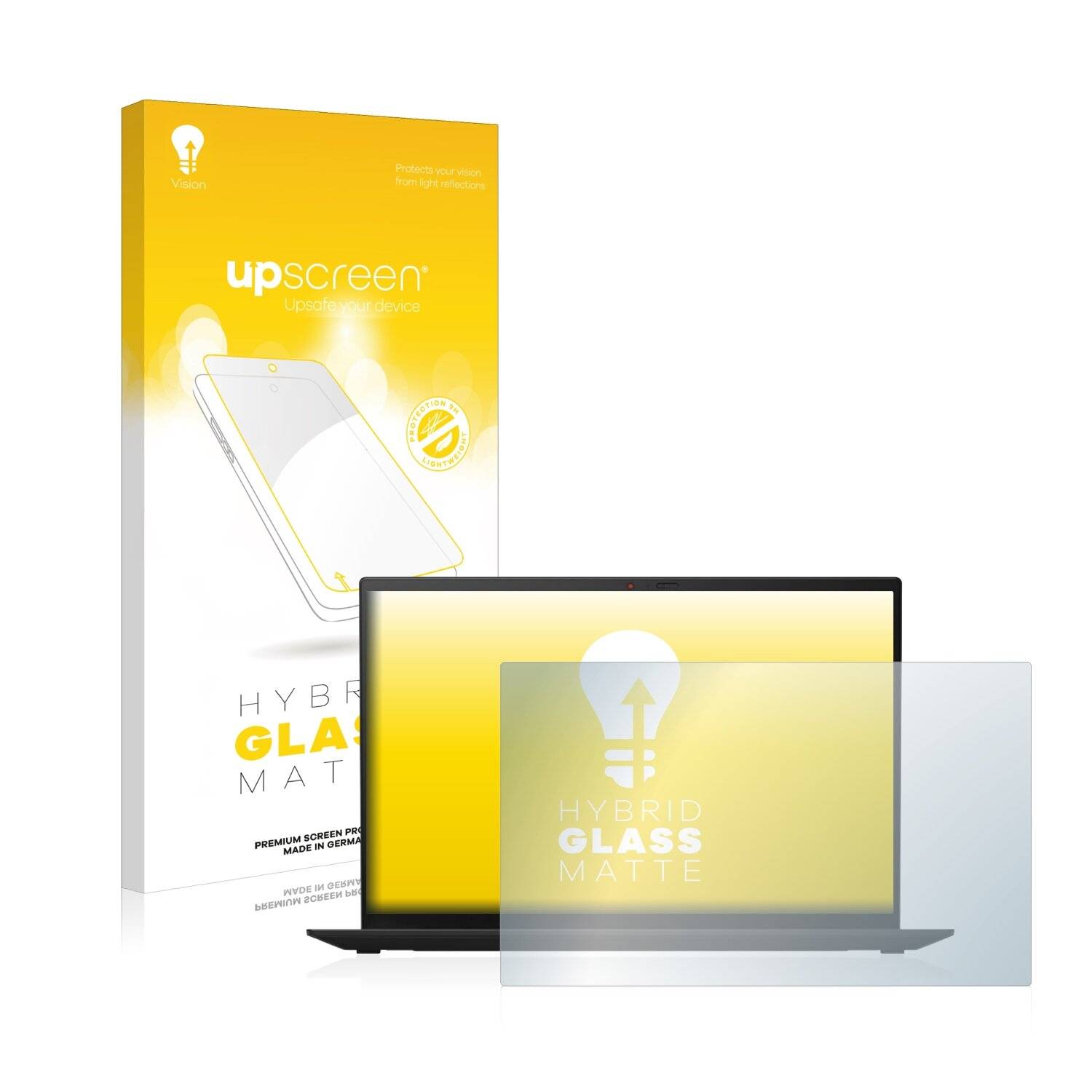 upscreen Flexible Schutz Glas Folie für Lenovo ThinkPad X1 Carbon (9. Gen.) Schutzglas 9H Hybridglas Matt Entspiegelt
