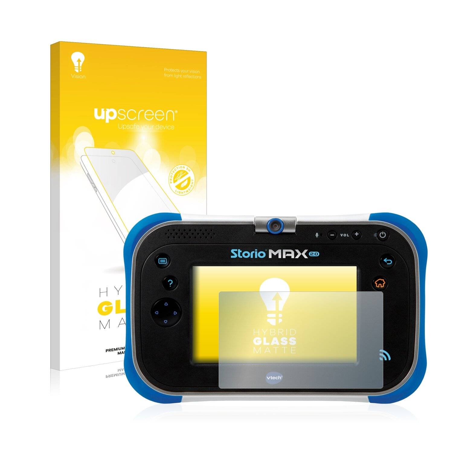 upscreen Hybrid Glass Matte Premium Schutzglas Folie für Vtech Storio Max