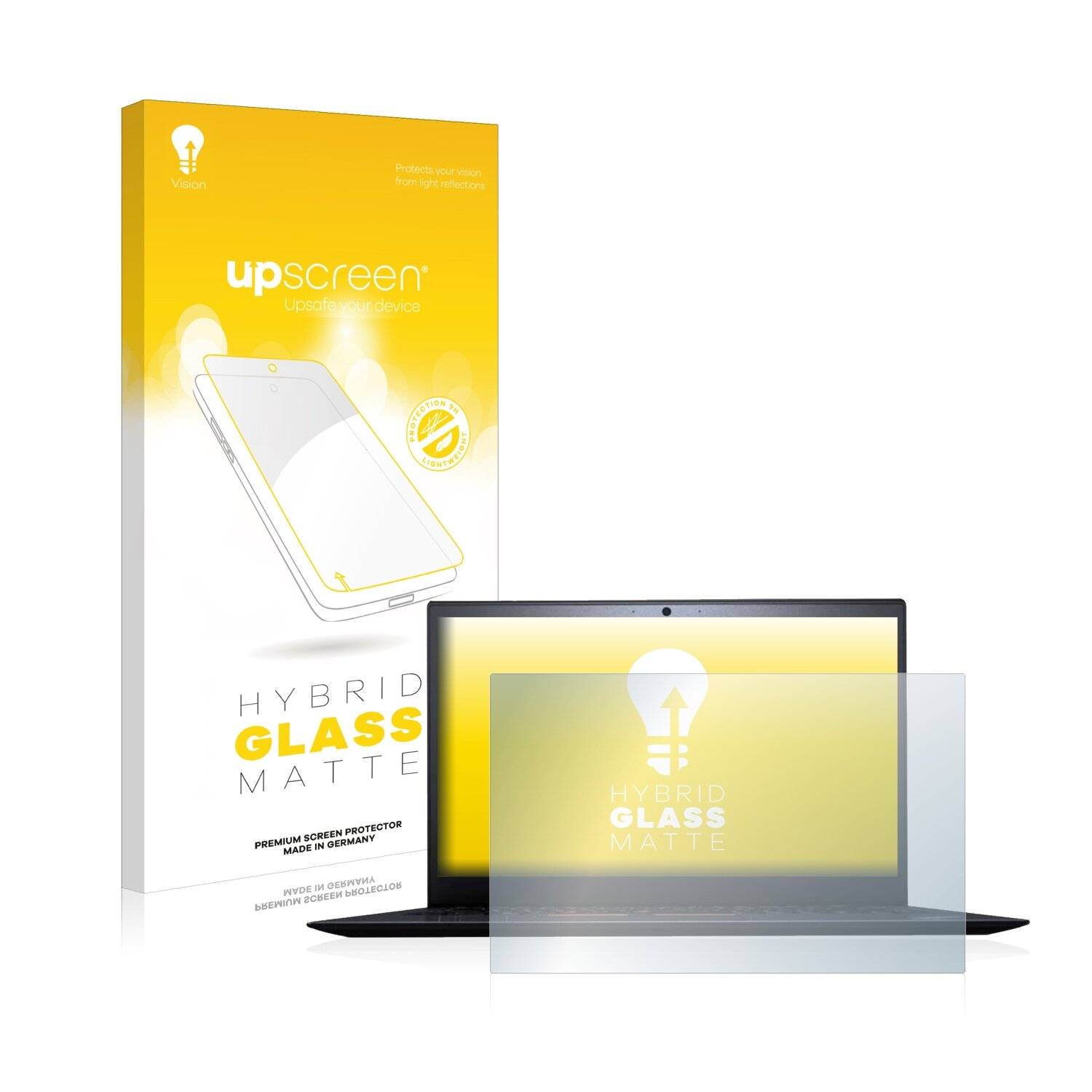 upscreen Hybrid Glass Matte Premium Schutzglas Folie für Lenovo ThinkPad X1 Carbon Non-Touch