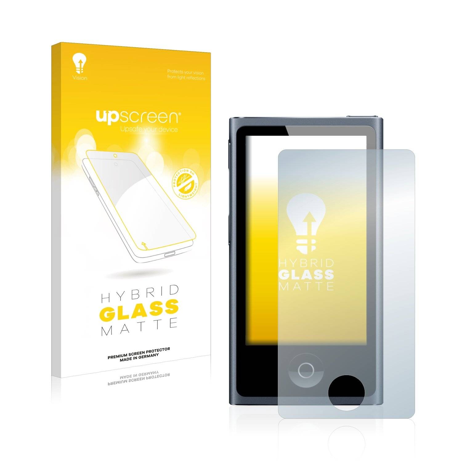 upscreen Flexible Schutz Glas Folie für Apple iPod nano 2012 (7. Gen.) Schutzglas 9H Hybridglas Matt Entspiegelt