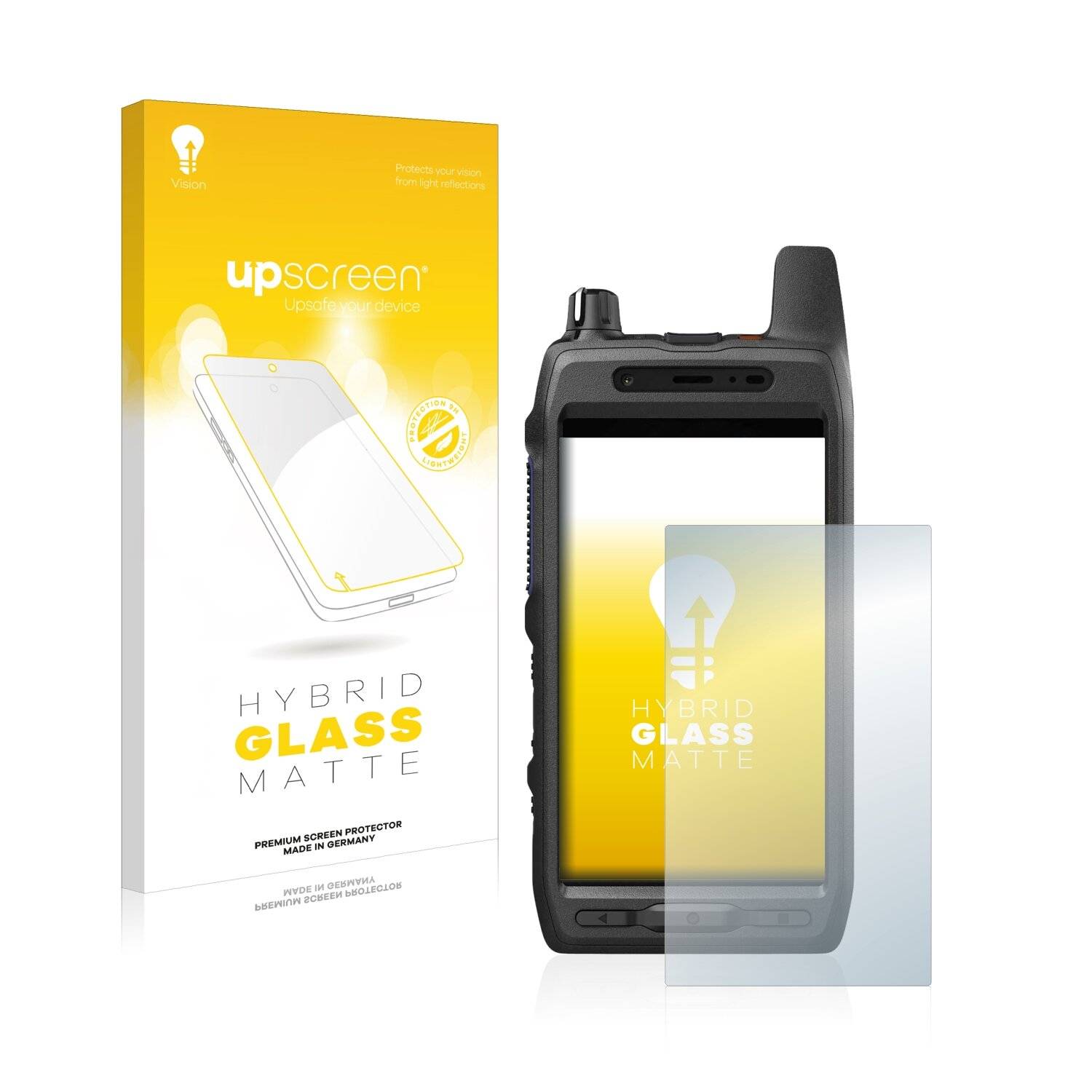 upscreen Hybrid Glass Matte Premium Schutzglas Folie für Motorola Evolve