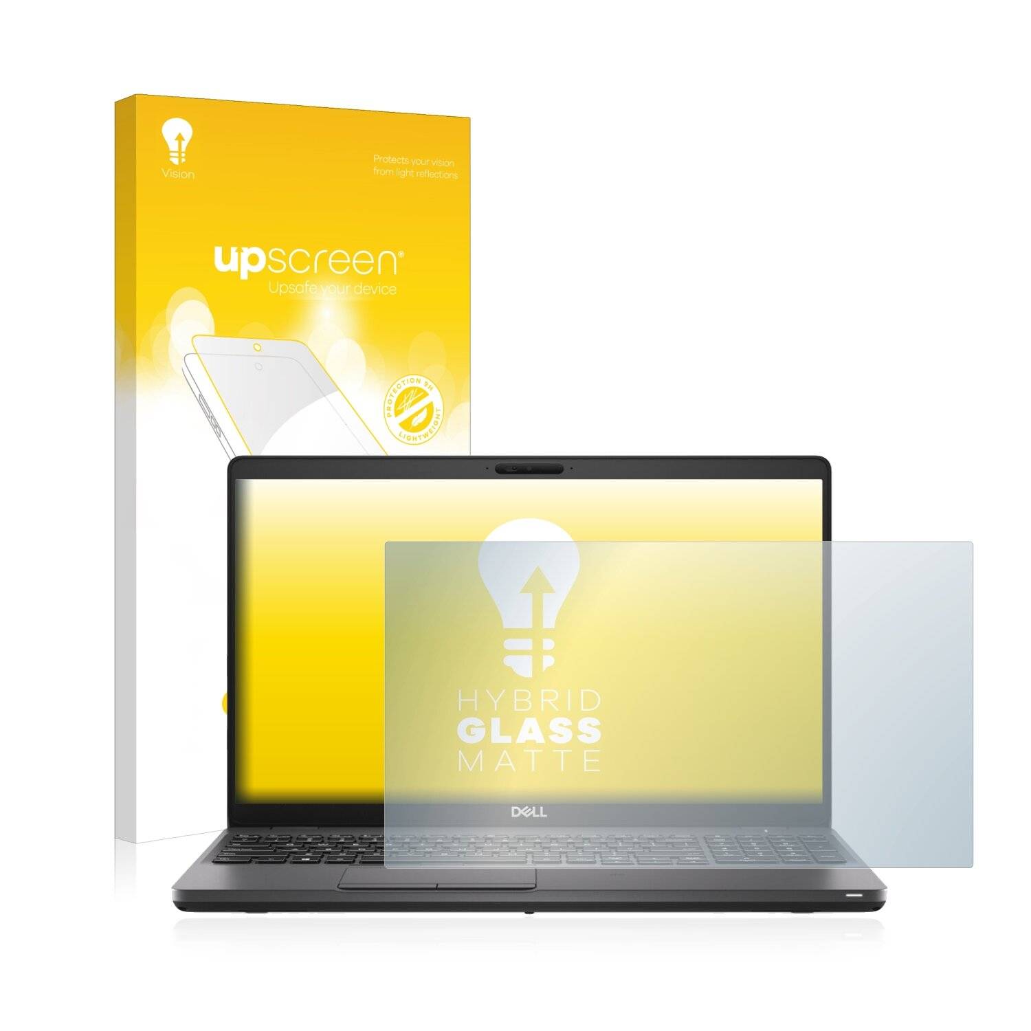 upscreen Hybrid Glass Matte Premium Schutzglas Folie für Dell Precision