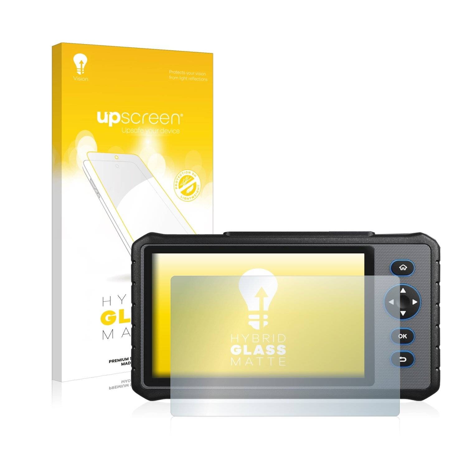 upscreen Hybrid Glass Matte Premium Schutzglas Folie für Topdon