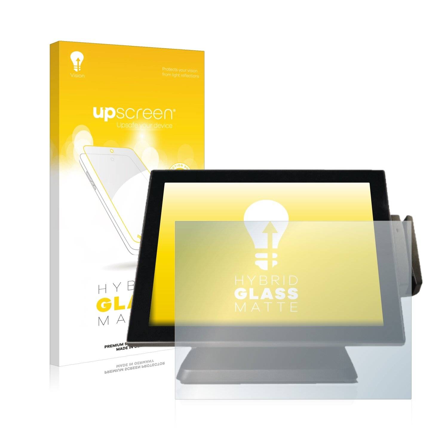 upscreen Hybrid Glass Matte Premium Schutzglas Folie für NCR