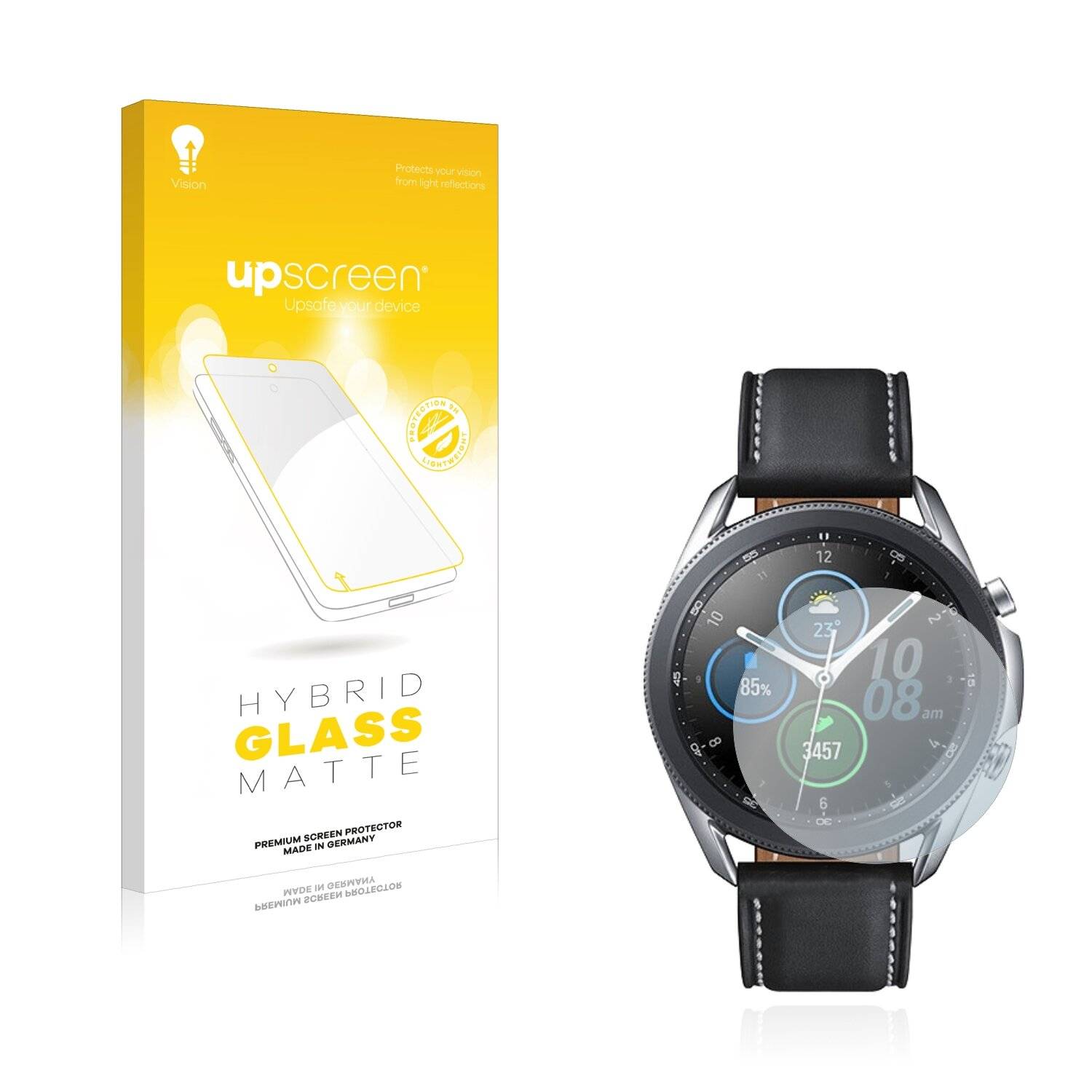 upscreen Hybrid Glas Matt Schutz-Folie für Samsung Galaxy Watch 3 (45mm)