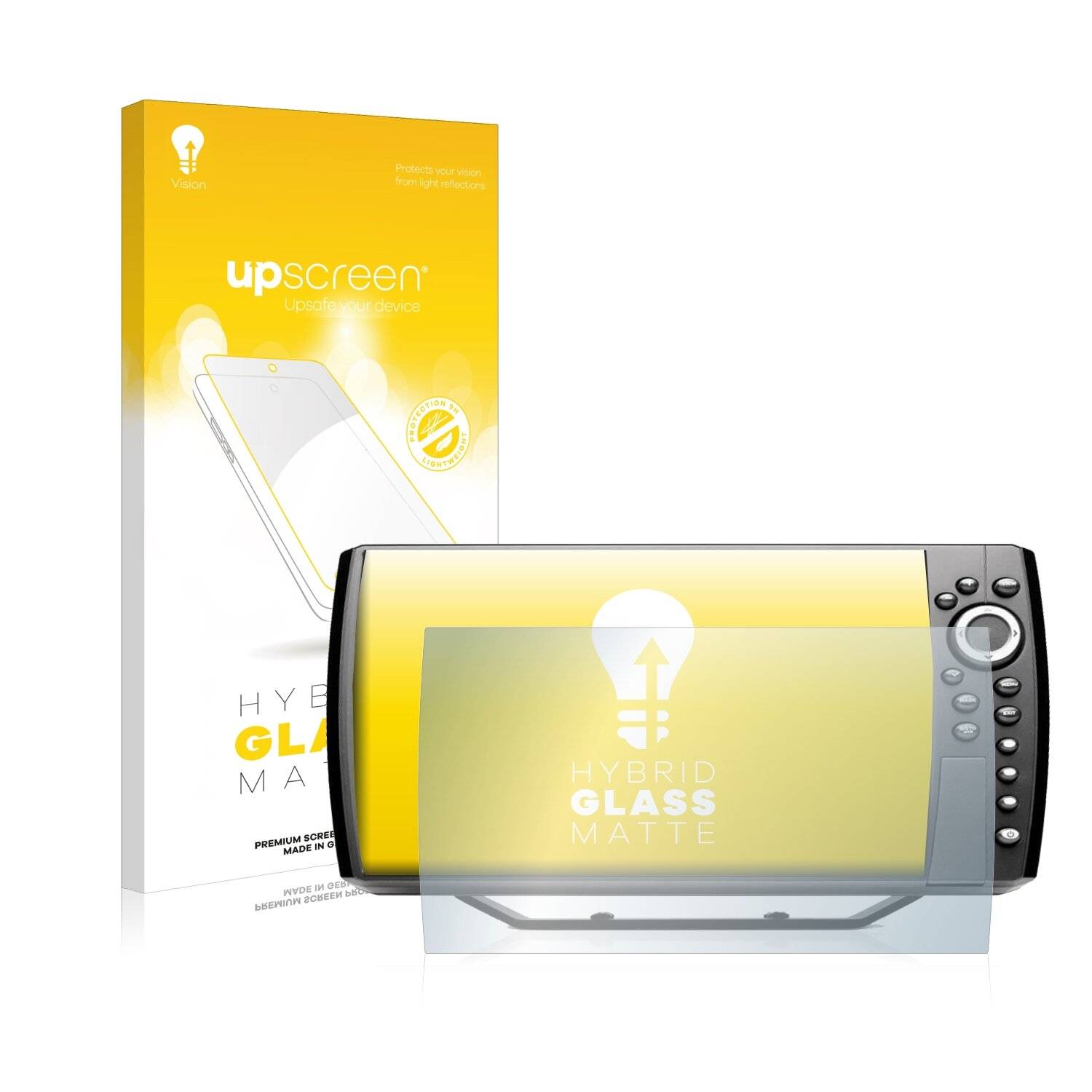 upscreen Hybrid Glass Matte Premium Schutzglas Folie für Humminbird Helix 8X MDI GPS