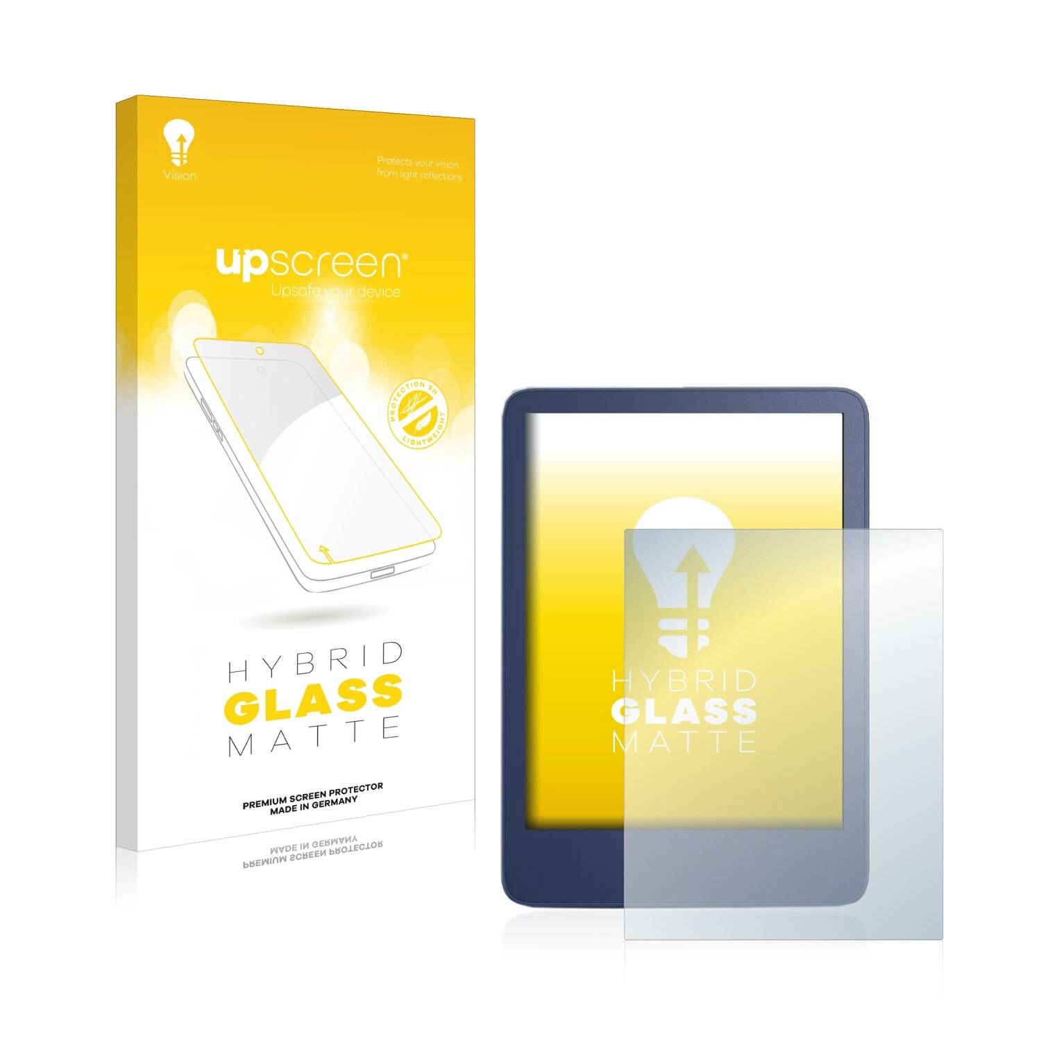 upscreen Hybrid Glass Matte Premium Schutzglas Folie für Amazon Kindle Reader