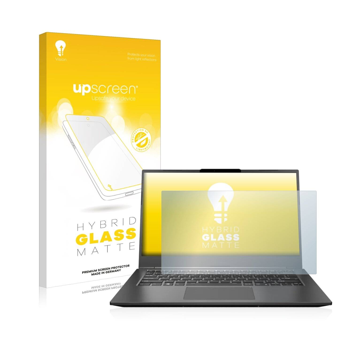 upscreen Hybrid Glass Matte Premium Schutzglas Folie für Gigabyte
