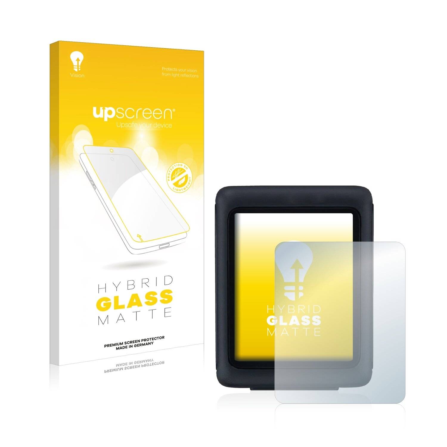 upscreen Hybrid Glass Matte Premium Schutzglas Folie für Sigma BC 5.0